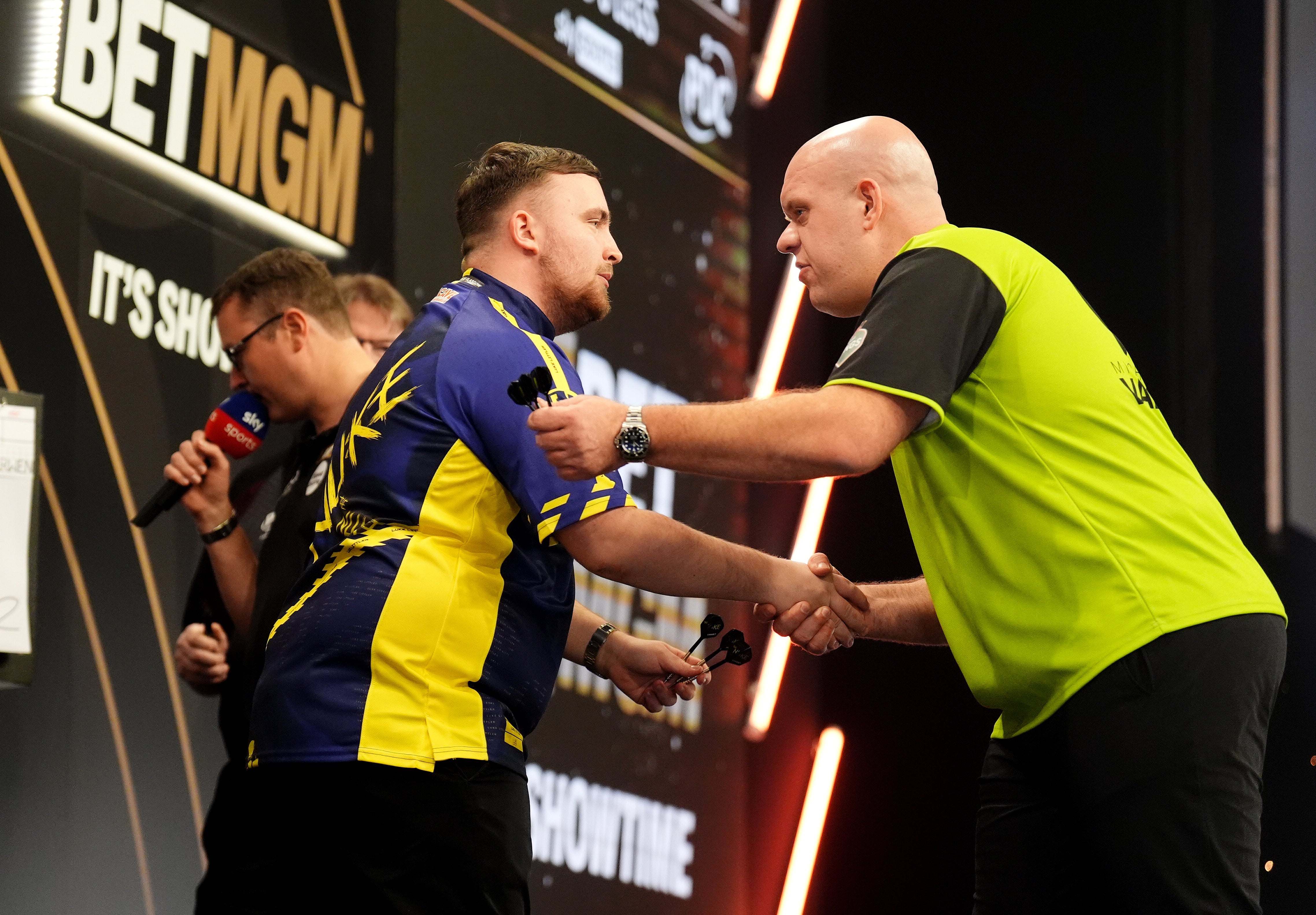 Littler eased to victory over Michael Van Gerwen (Andrew Milligan/PA)