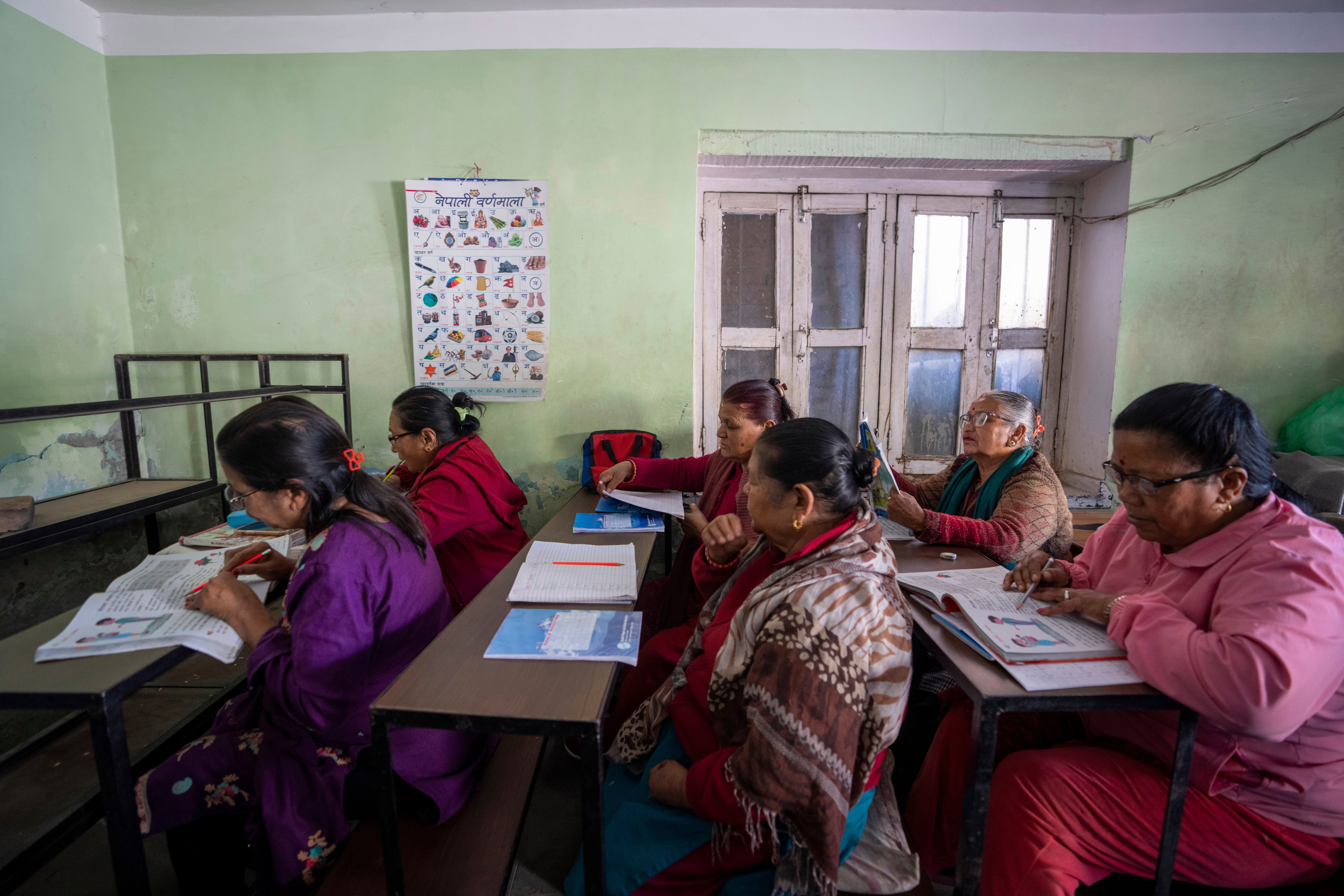 Nepal Older Women Literacy Photo Gallery