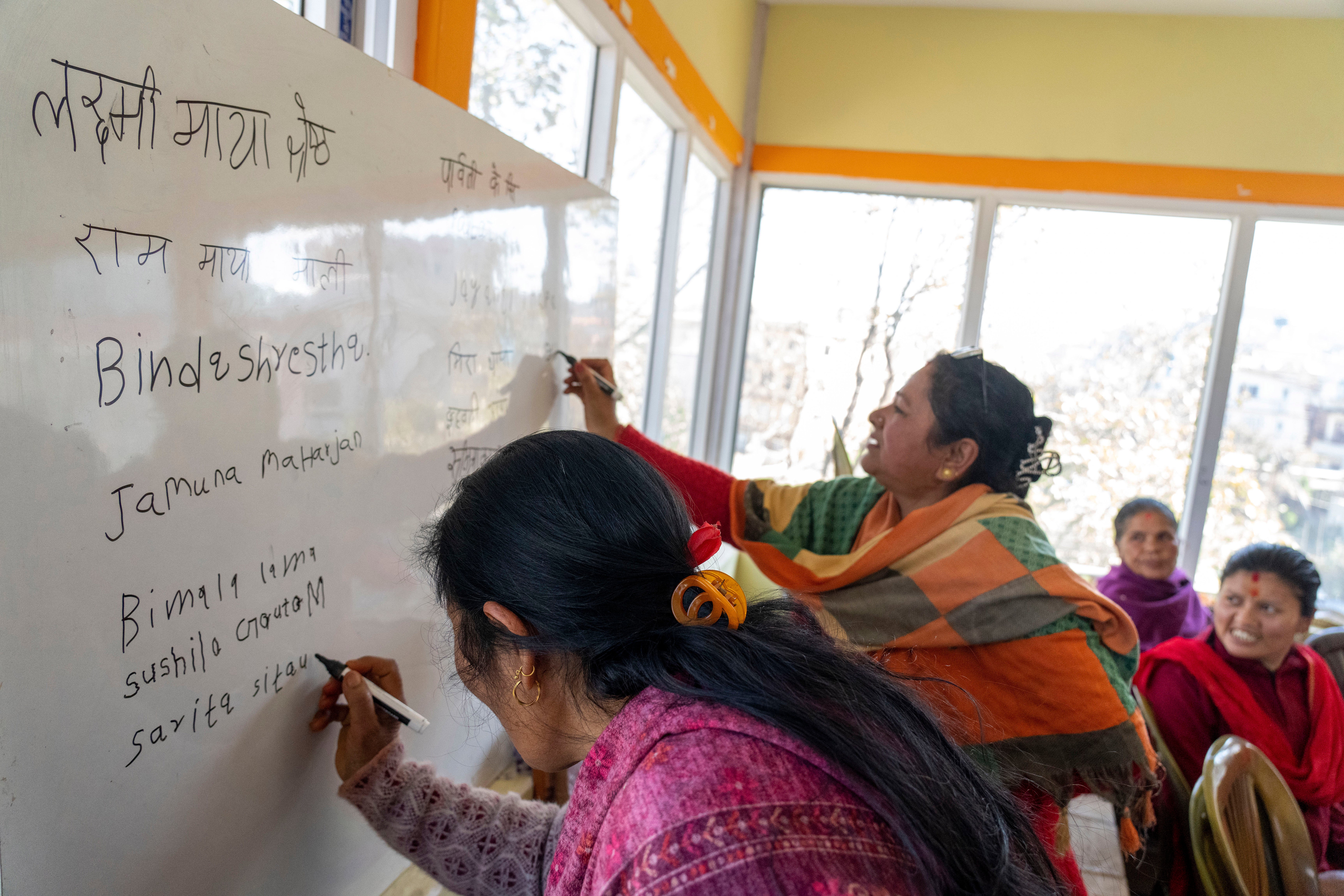 Nepal Older Women Literacy Photo Gallery
