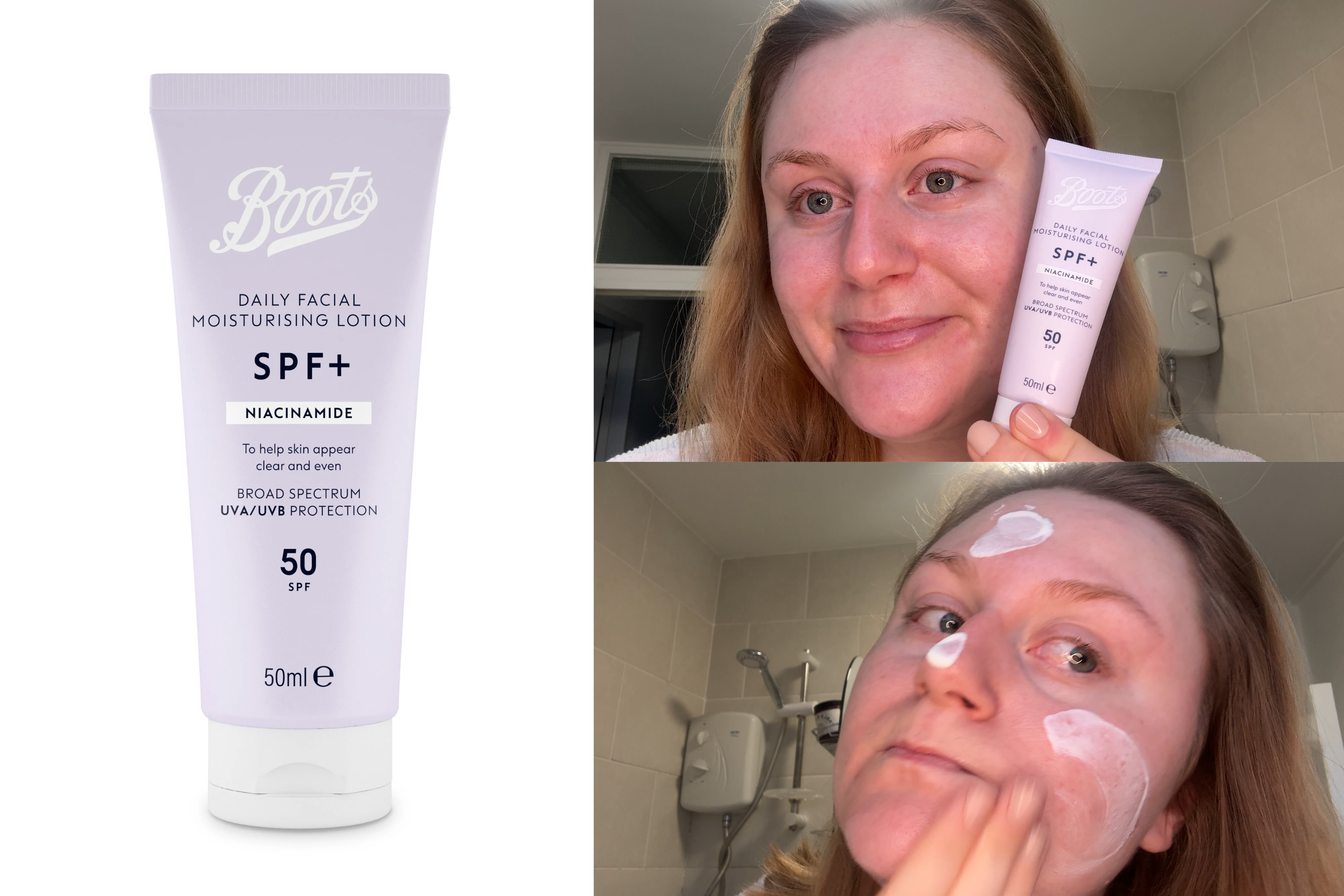 best spf moisturisers boots daily facial moisturising lotion niacinamide spf50+ indybest