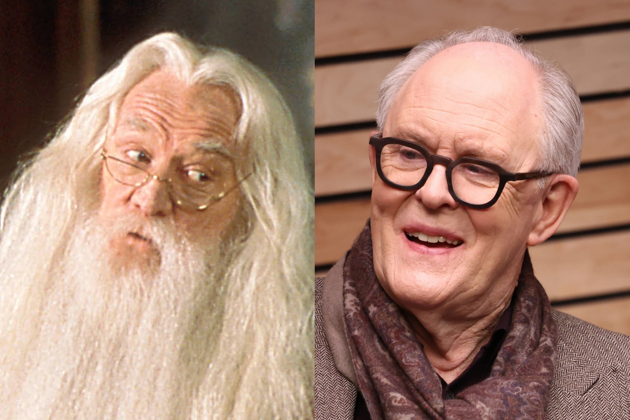John Lithgow will be playing Albus Dumbledore, who was portrayed by the late Richard Harris