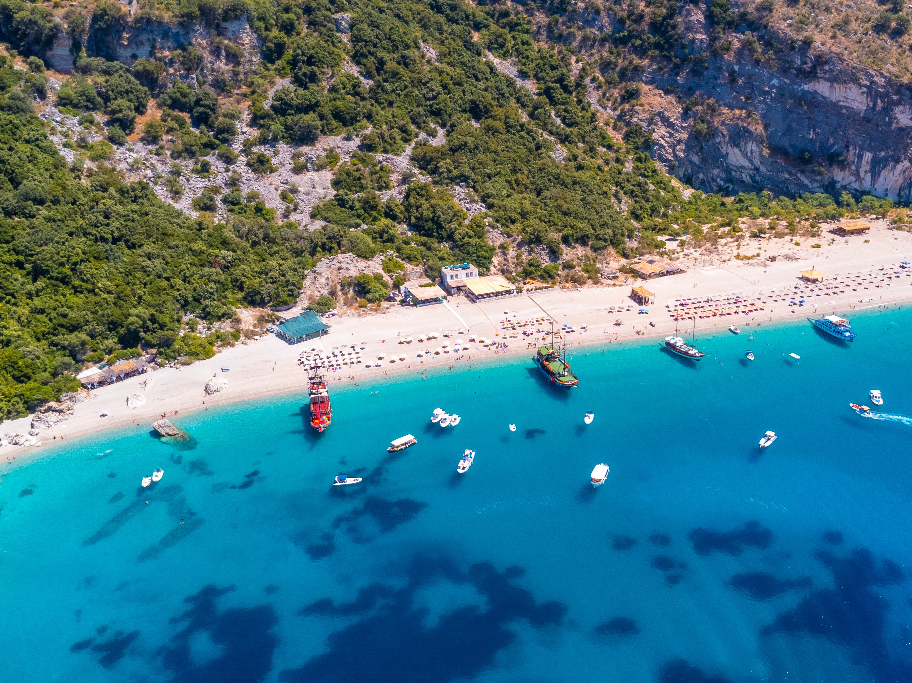 Albania’s coastline is a ready competitor with Greece