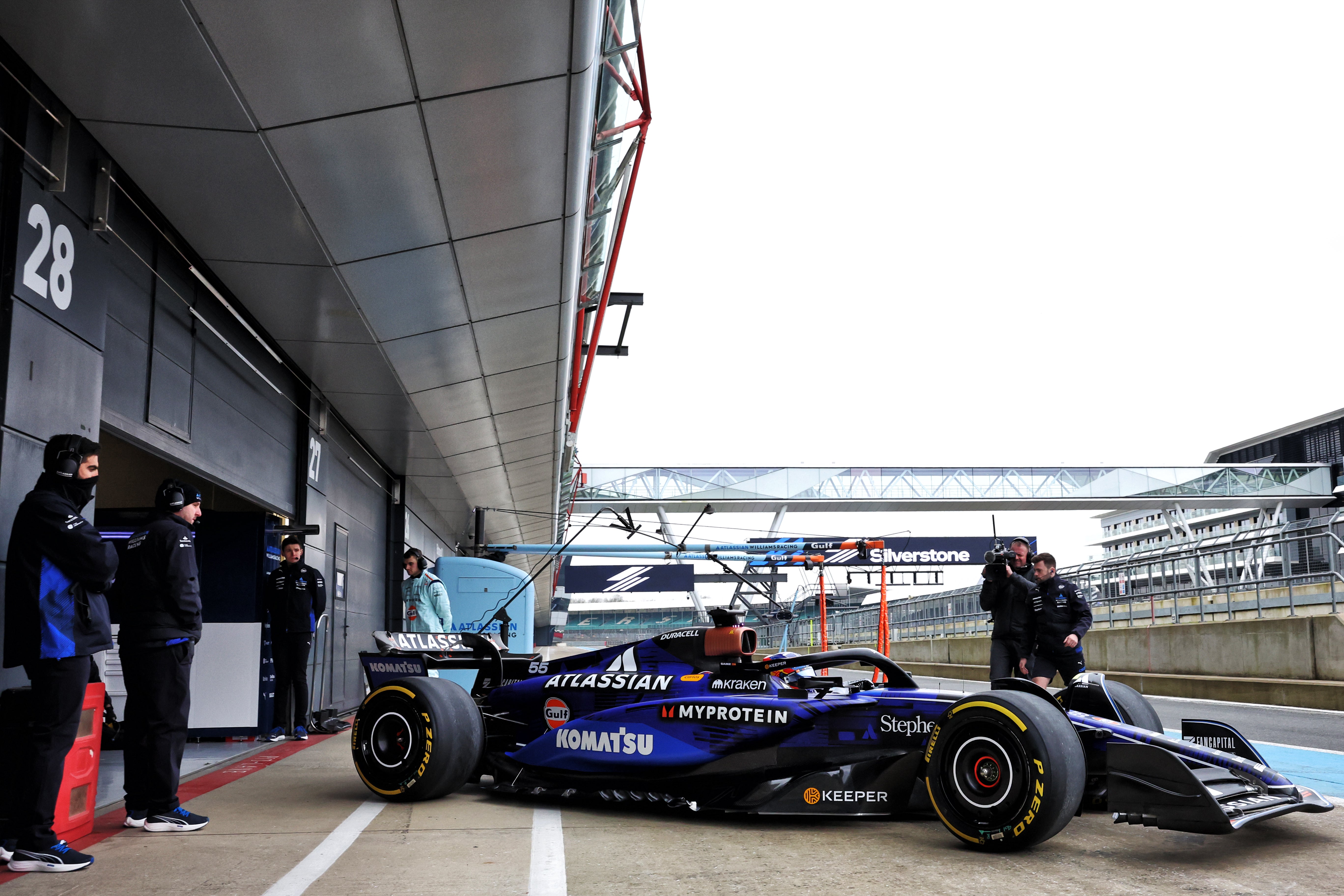 The Spaniard underwent a filming day in the FW47 at Silverstone