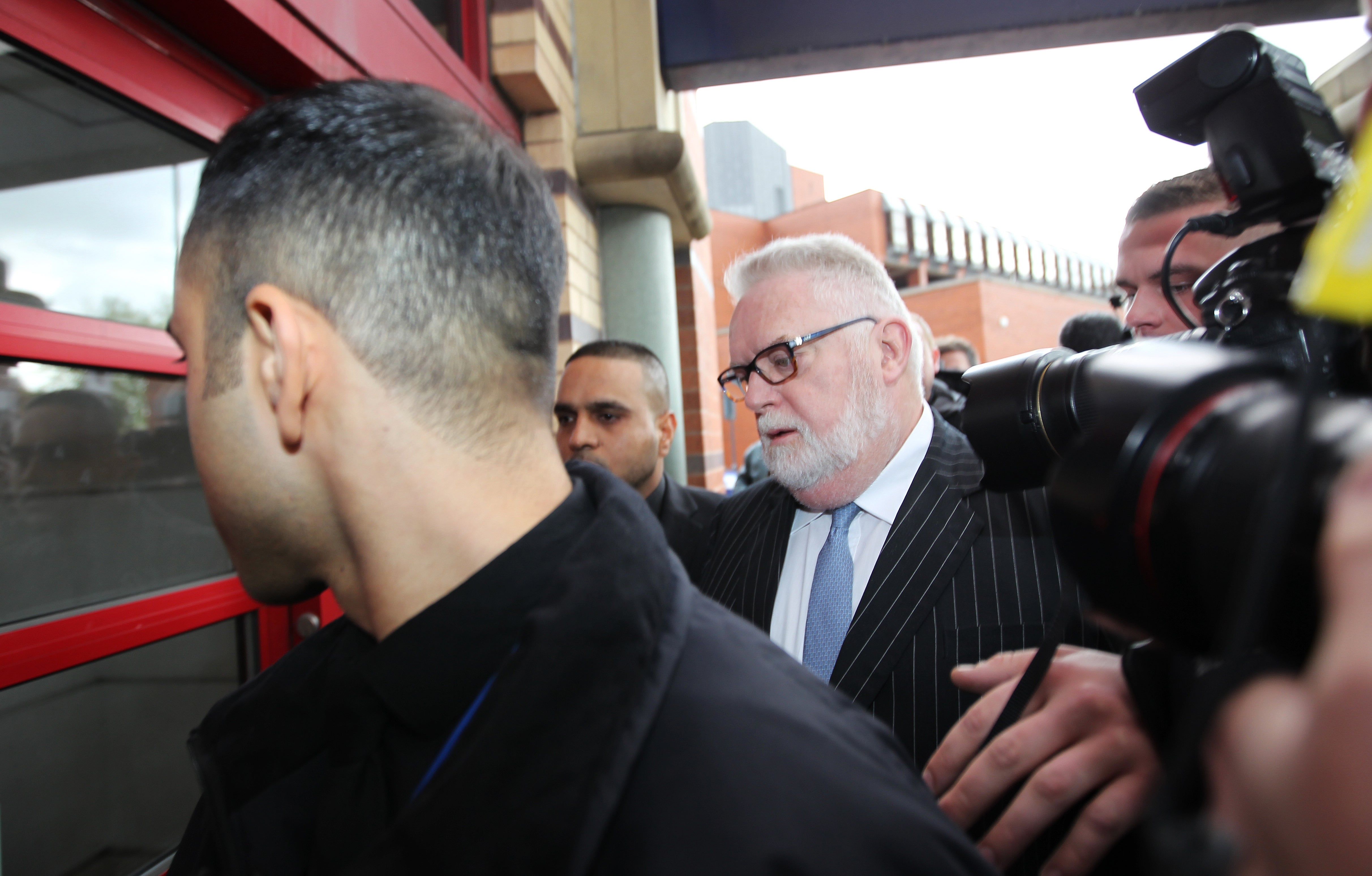 Paul Flowers outside Leeds Magistrates' Court in May 2014