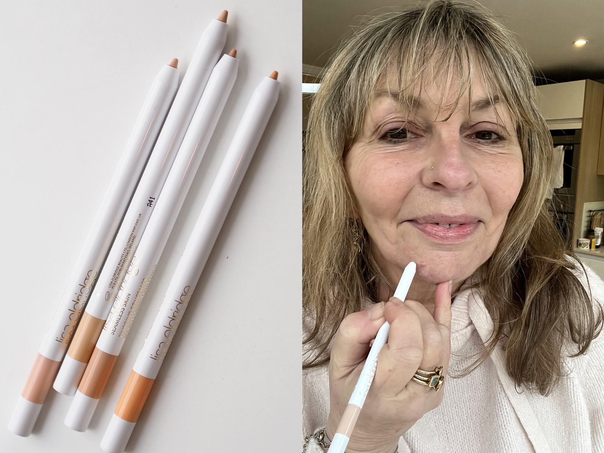 Scribbling the pen over marks, I assessed its ability to cover pigmentation