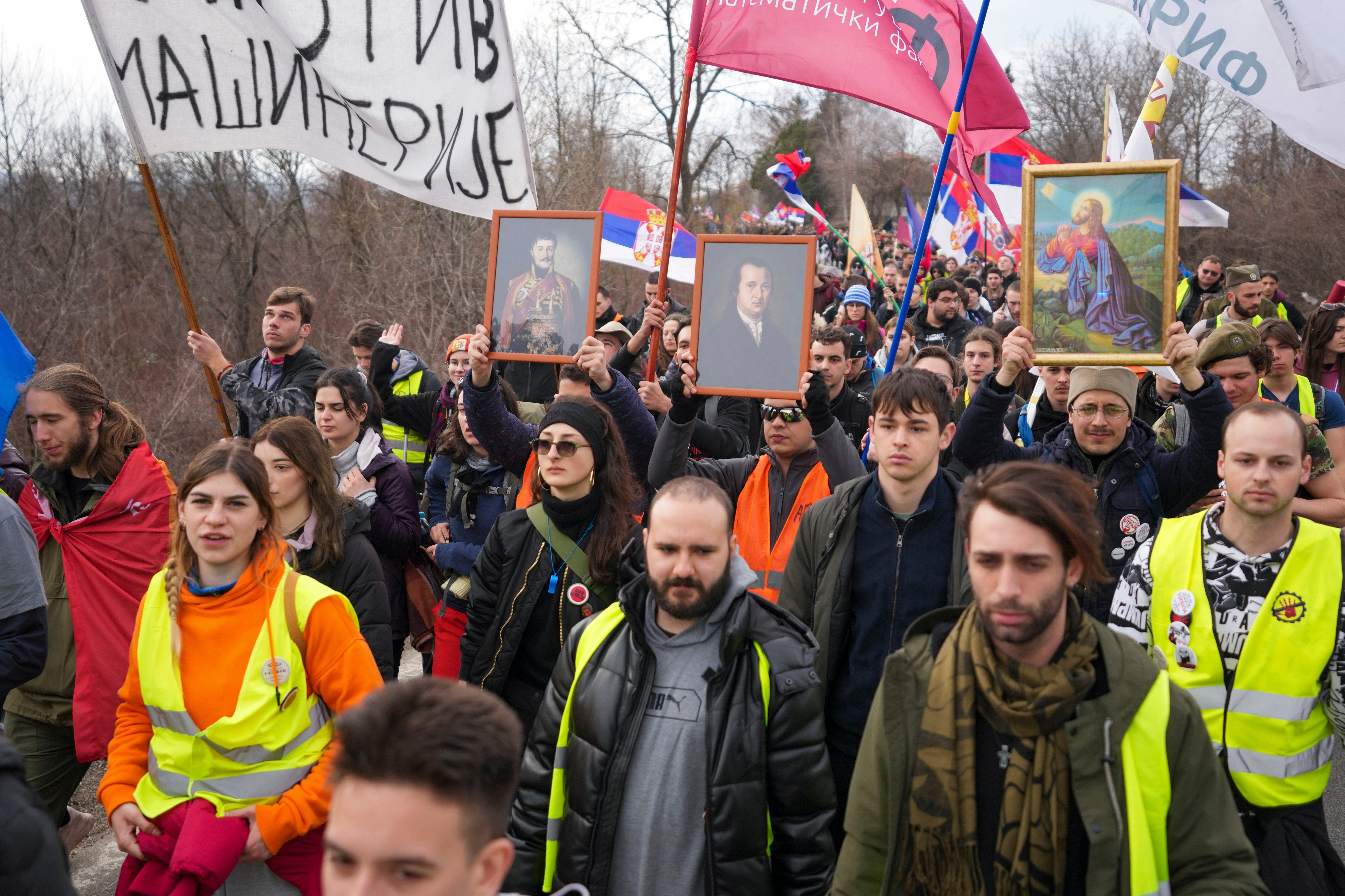 APTOPIX Serbia Protests