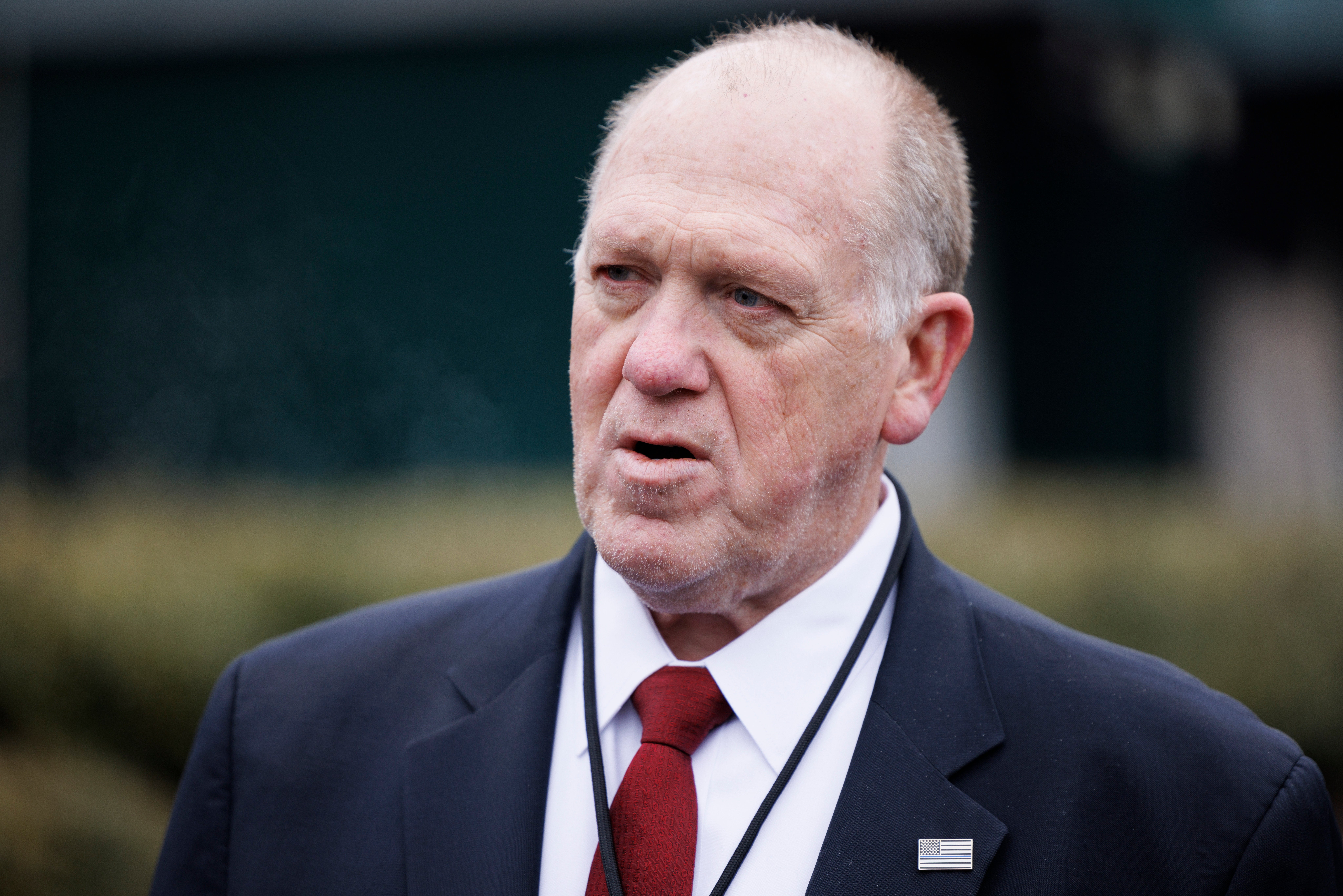 <p>'Border czar' Tom Homan has asked the Department of Justice to look into whether New York Democratic Representative Alexandria Ocasio-Cortez 'crossed a line' when she hosted a webinar explaining migrants' rights</p>