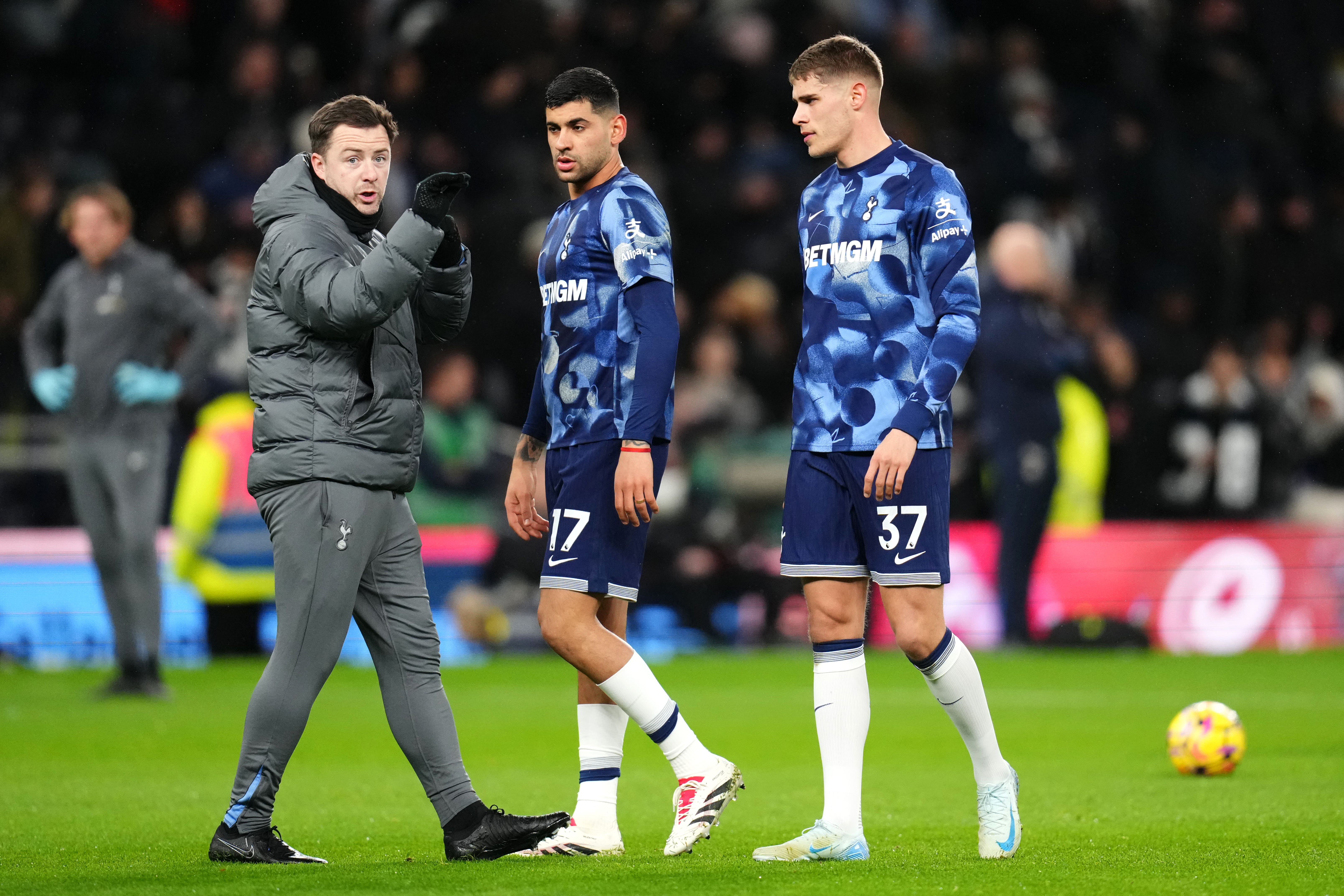 Cristian Romero and Micky van de Ven remain sidelined for Tottenham (John Walton/PA)