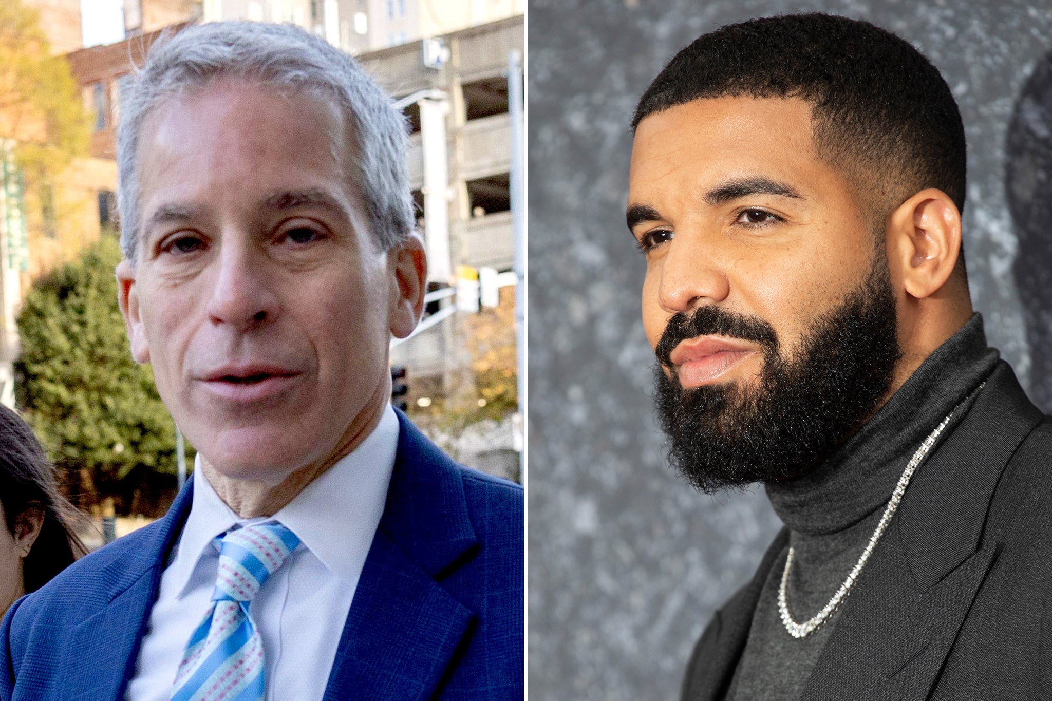 Attorney Brian Steel (left) has been named in the Drizzy rappers’ (right) fresh collaborative album with PartyNextDoor