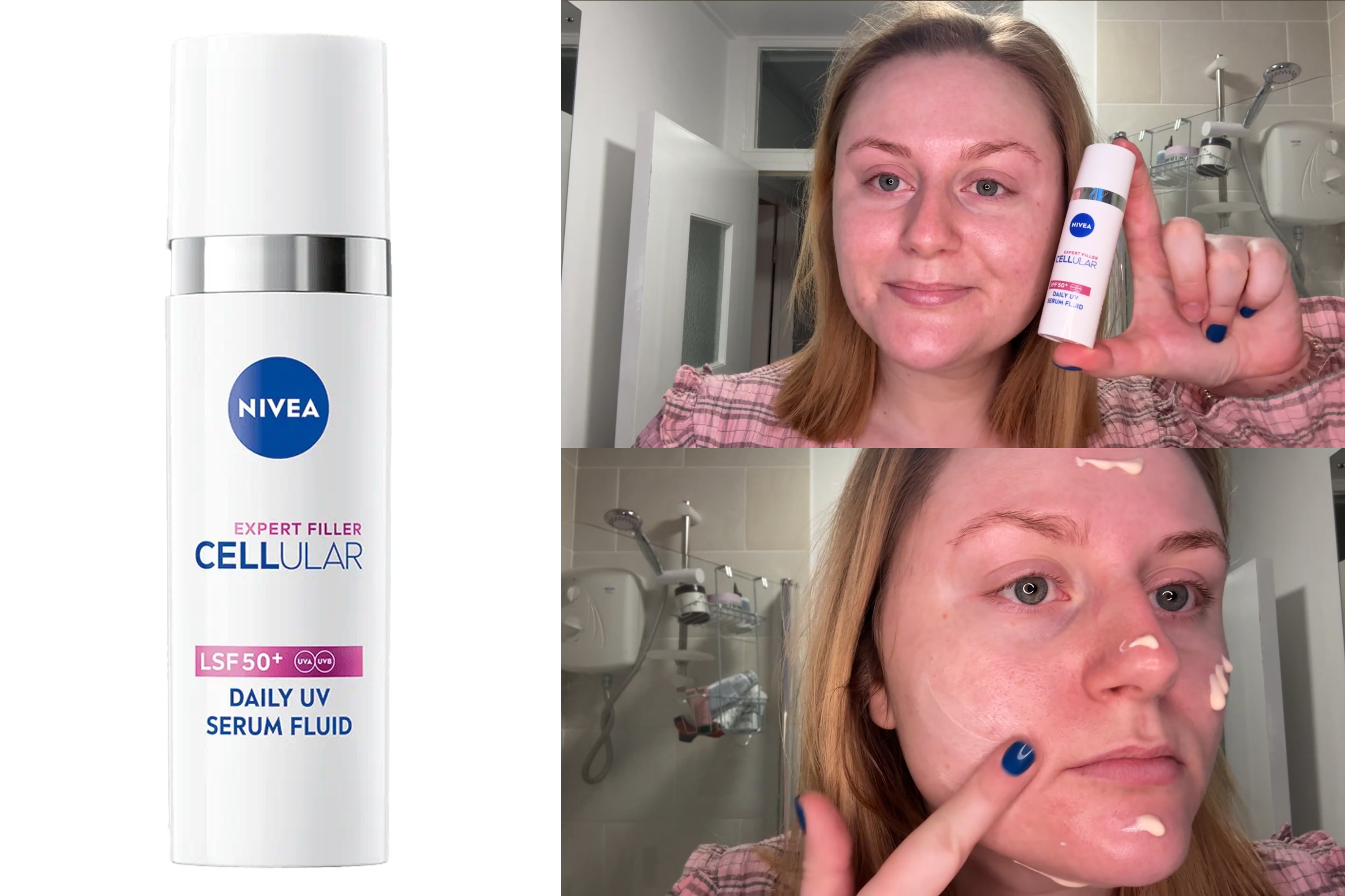 best spf moisturisers nivea Expert Filler Cellular Daily UV Serum Fluid SPF50+