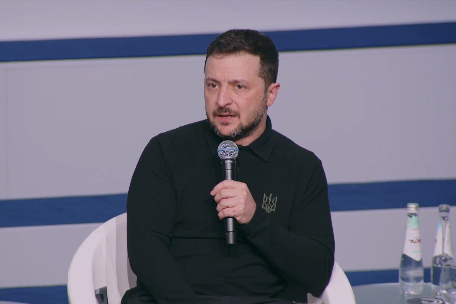 Volodymyr Zelensky, making a statement to the security conference in Munich (Munich Security Conference)