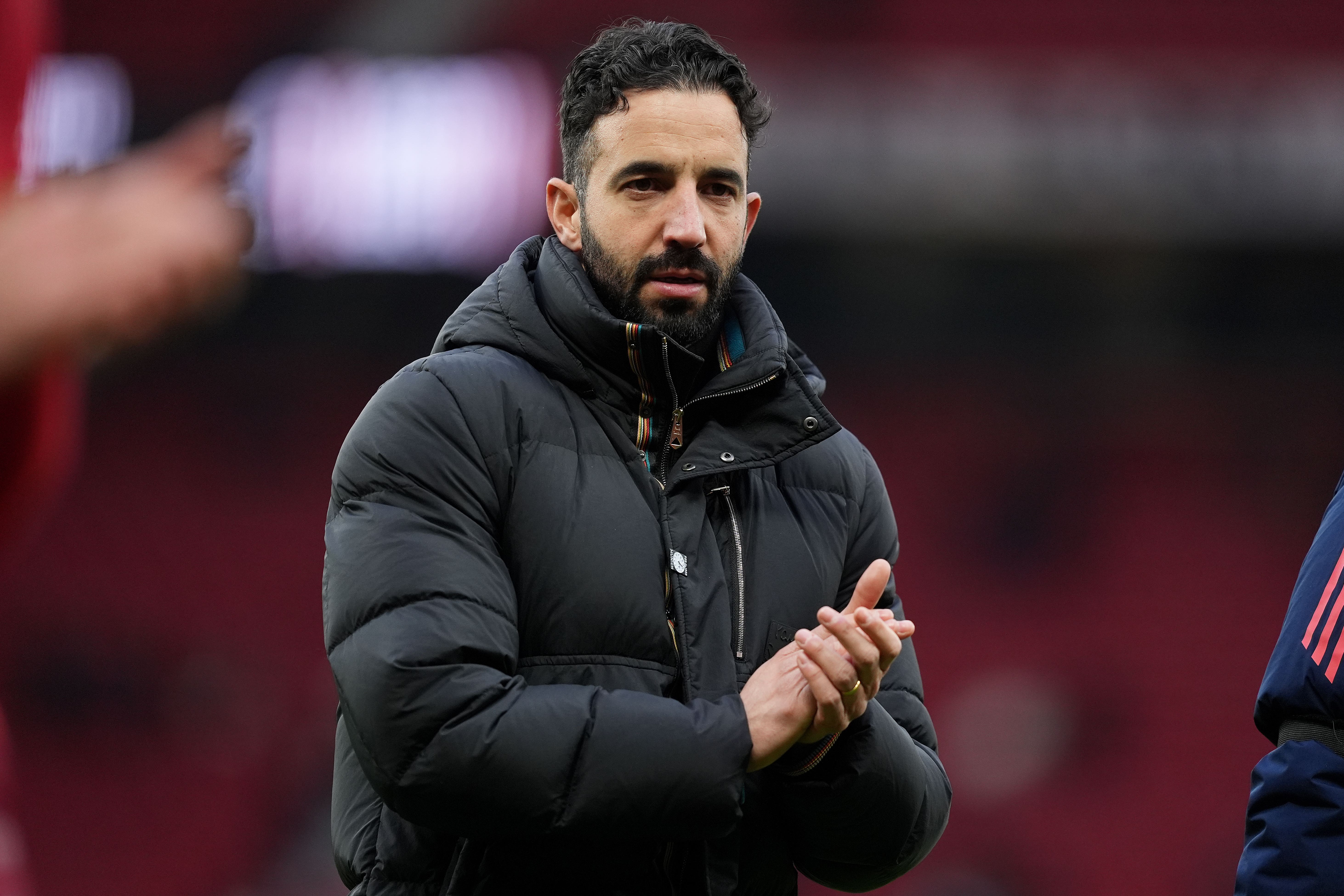 Ruben Amorim is not shying away from the club’s issues (Martin Rickett/PA)