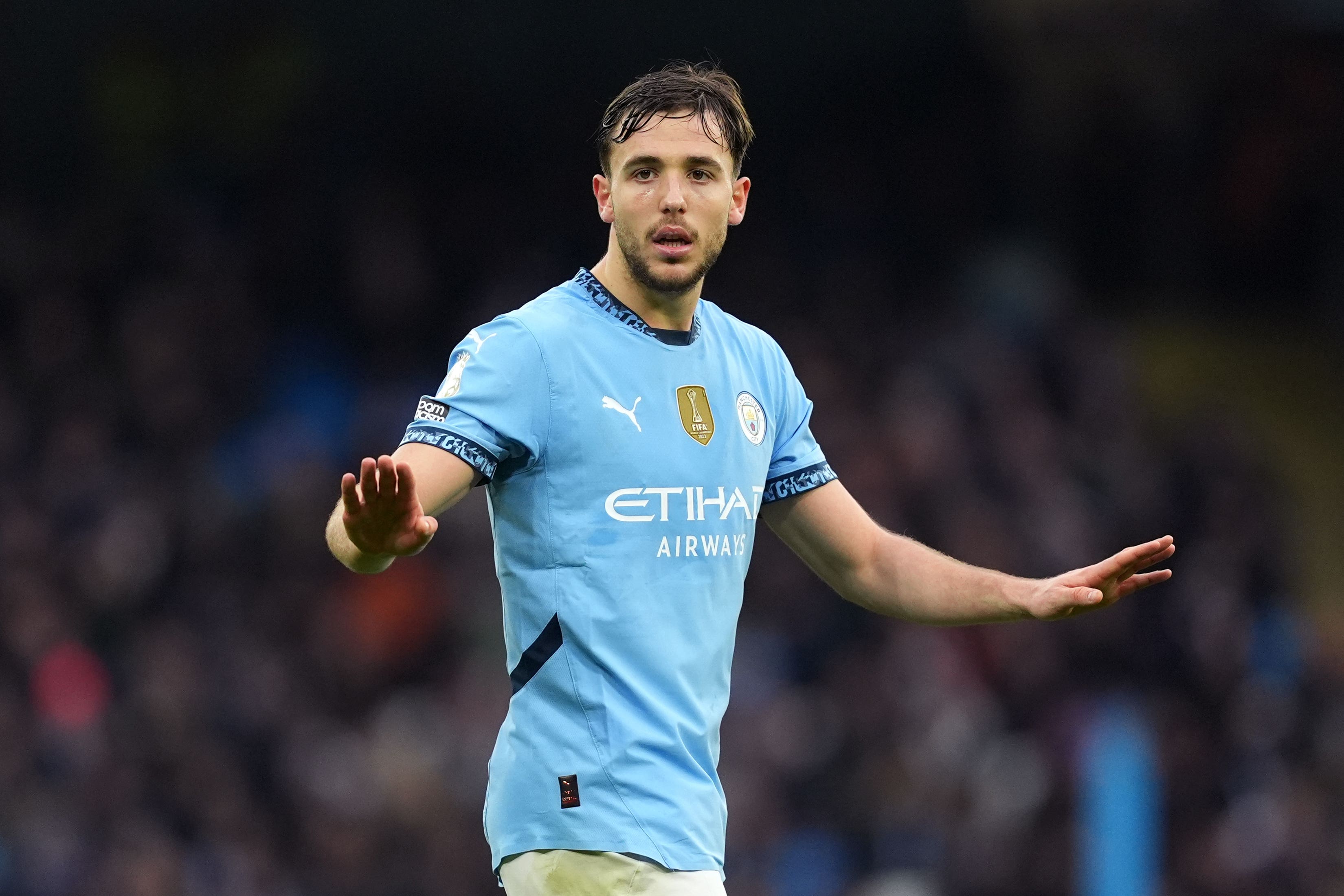 New signing Nico Gonzalez made a strong impression during Manchester City’s victory over Newcastle (Martin Rickett/PA)
