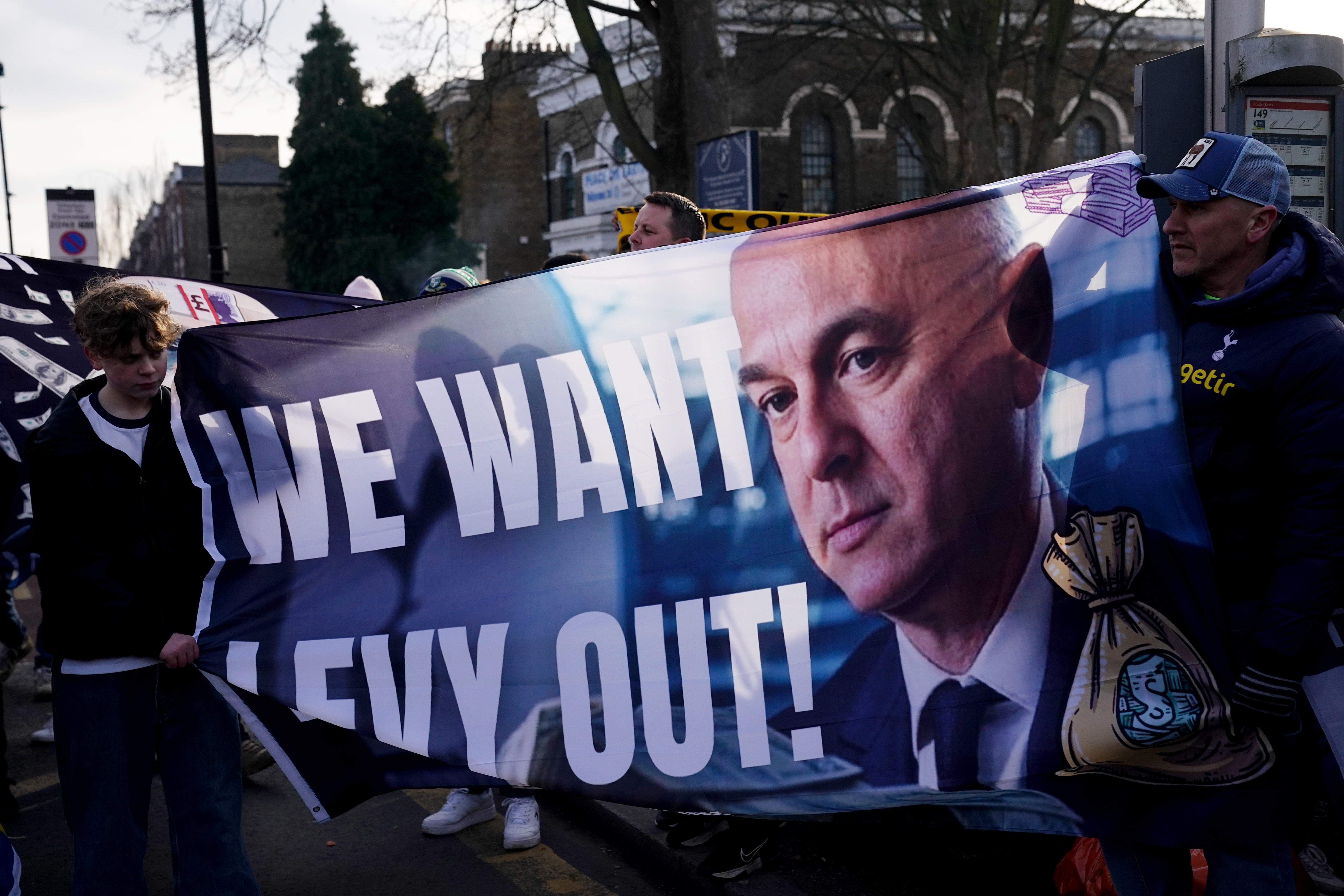 Chairman Daniel Levy has been the target of multiple protests