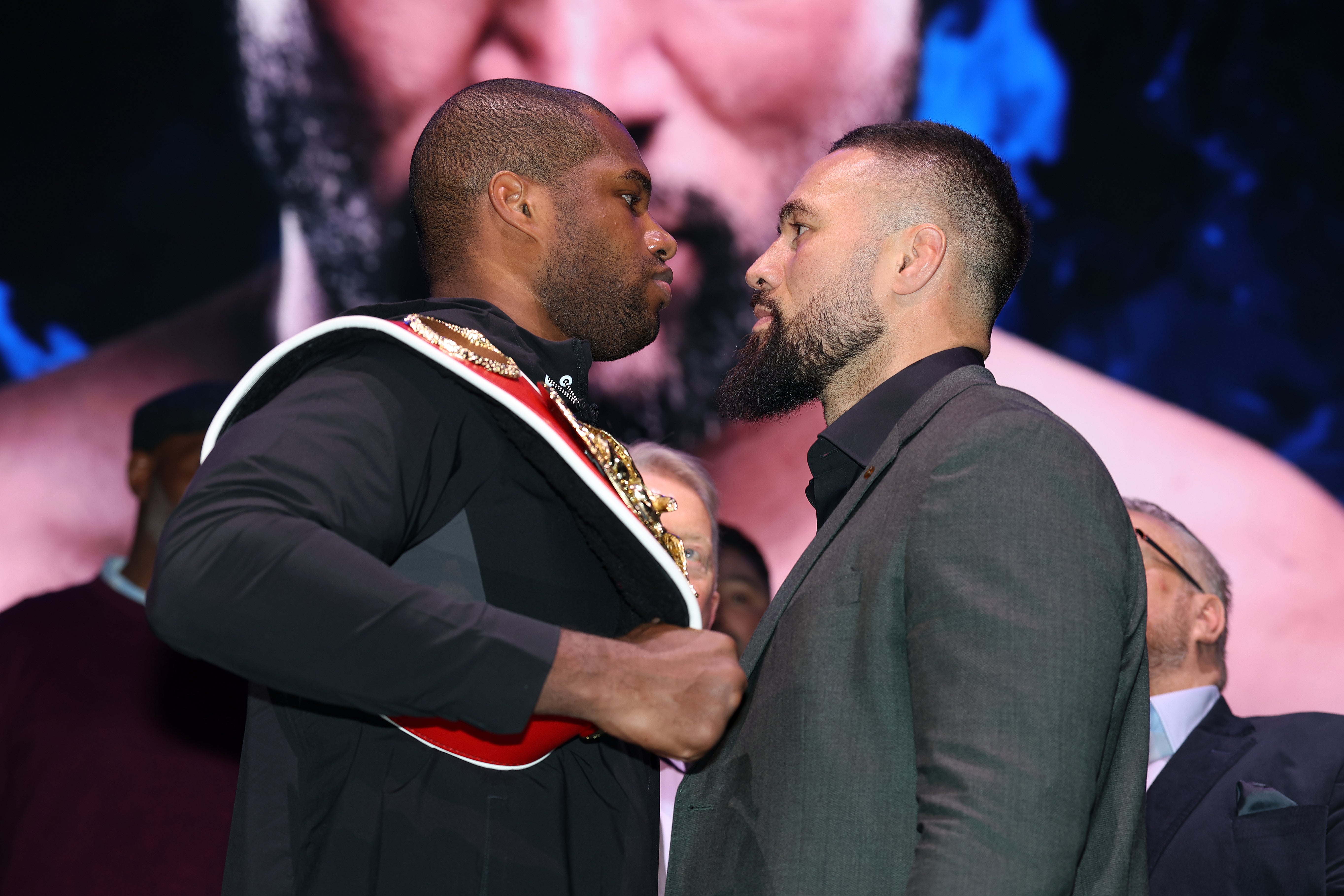 IBF champion Daniel Dubois (left) and his challenger Joseph Parker