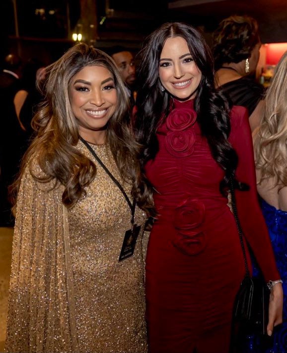 St Clair was pictured with pal Lynne Patton, Trump’s deputy White House assistant, at his inauguration