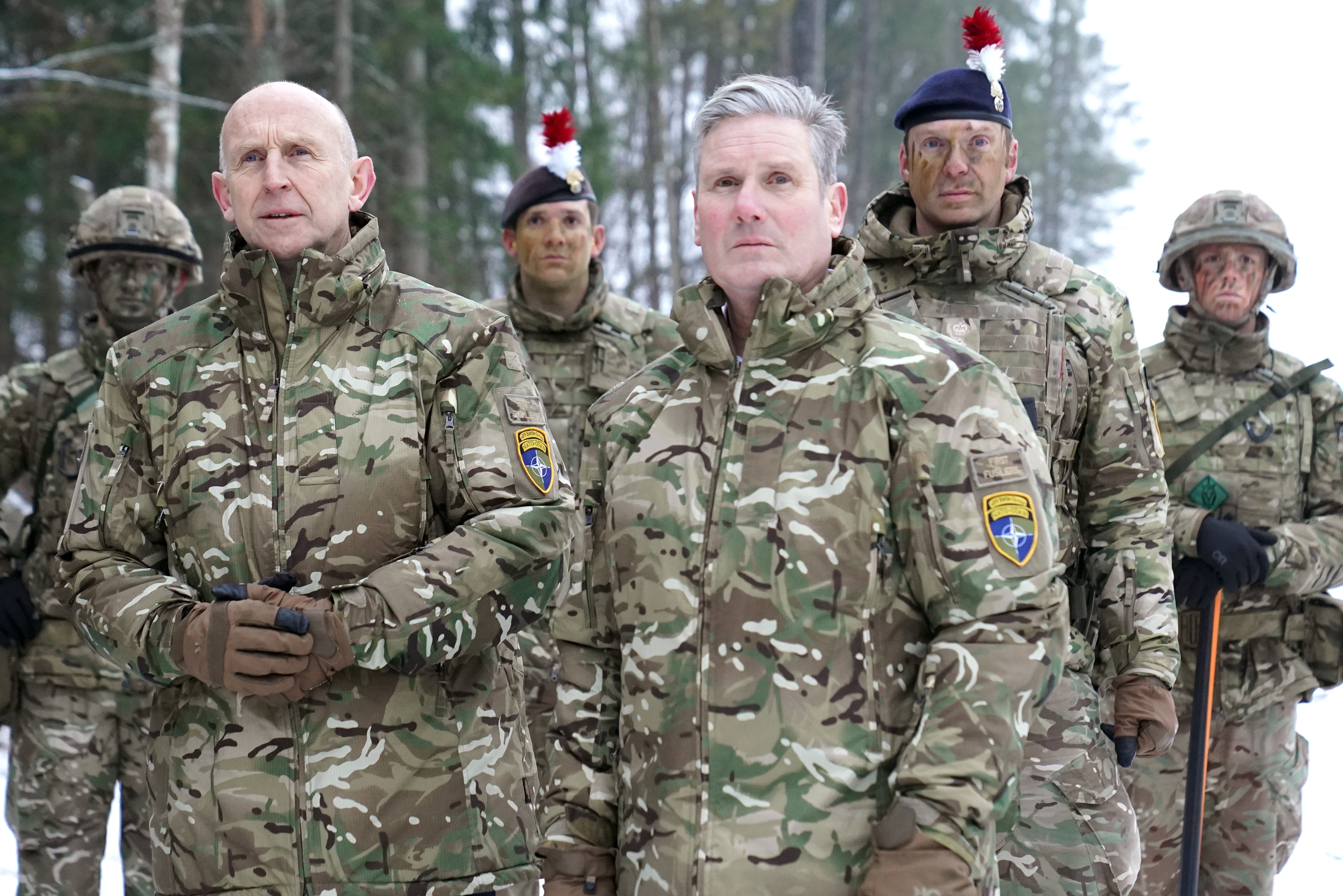 Sir Keir said European allies would have to take responsibility for the continent’s security but demanded the US enforce a peace deal in Ukraine