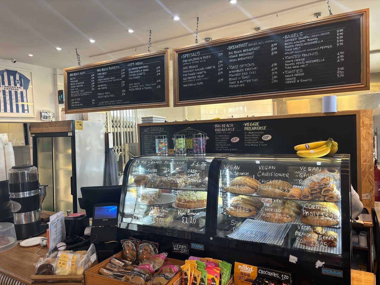 The inside of Fatboy Slim’s Big Beach Cafe, where Ball has been working