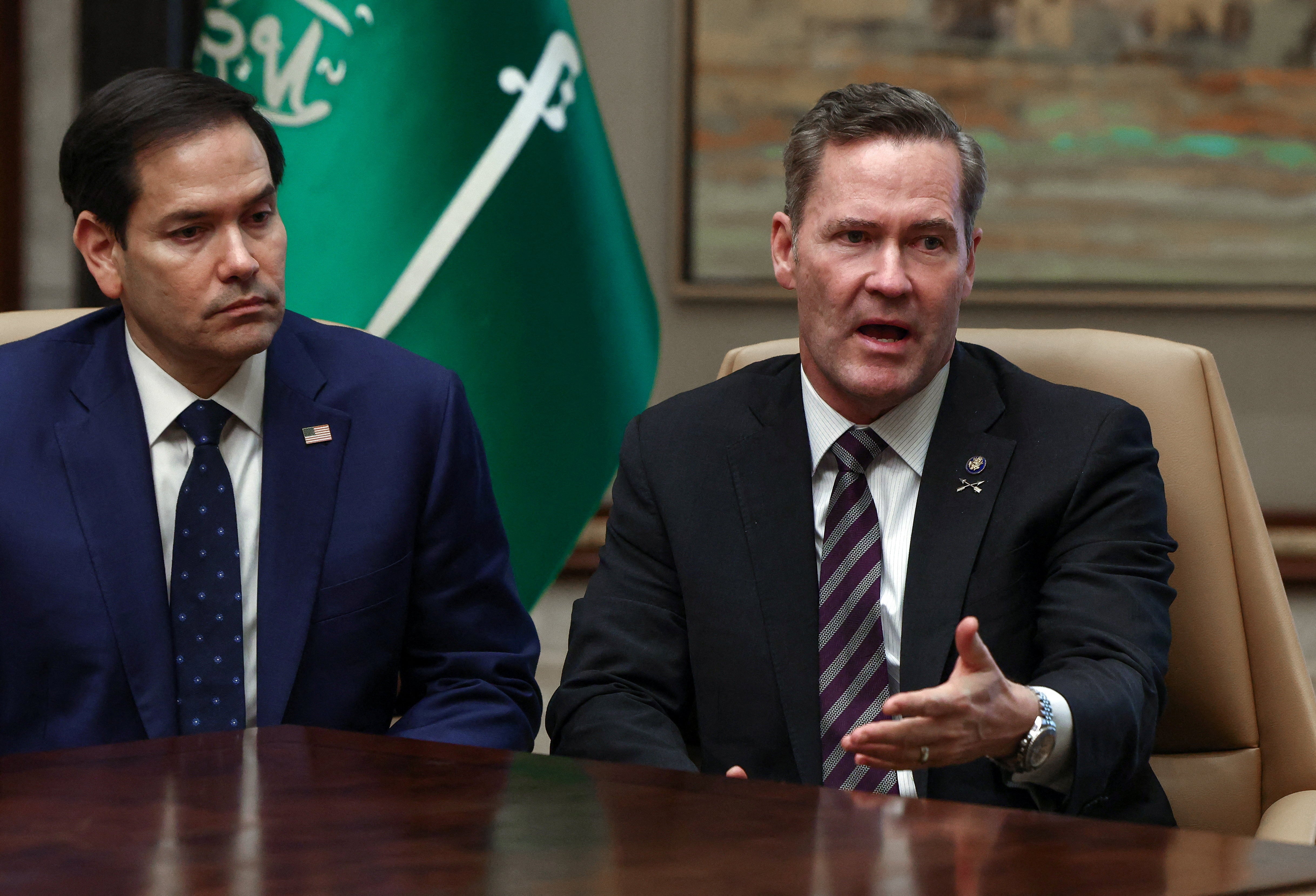 Michael Waltz (right) has urged Zelensky to ‘sign the deal’