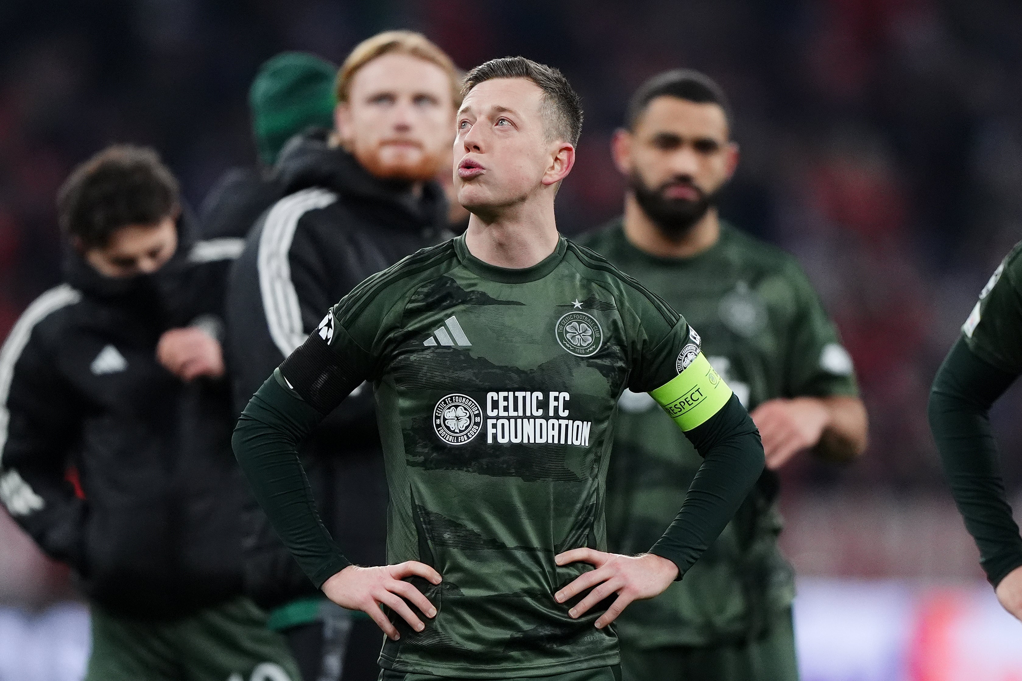 A disappointed Callum McGregor of Celtic