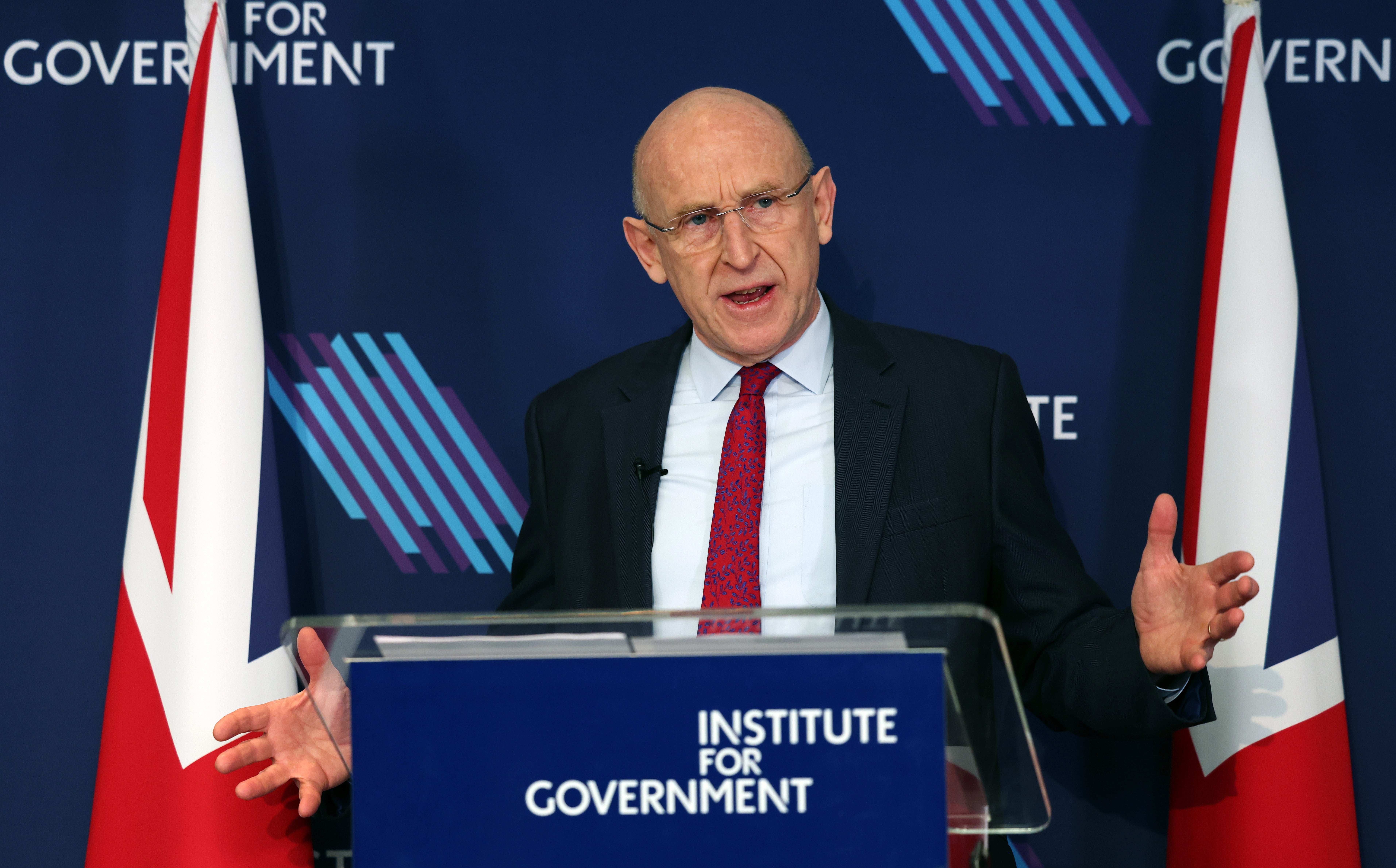 John Healey addressed the IfG on Tuesday