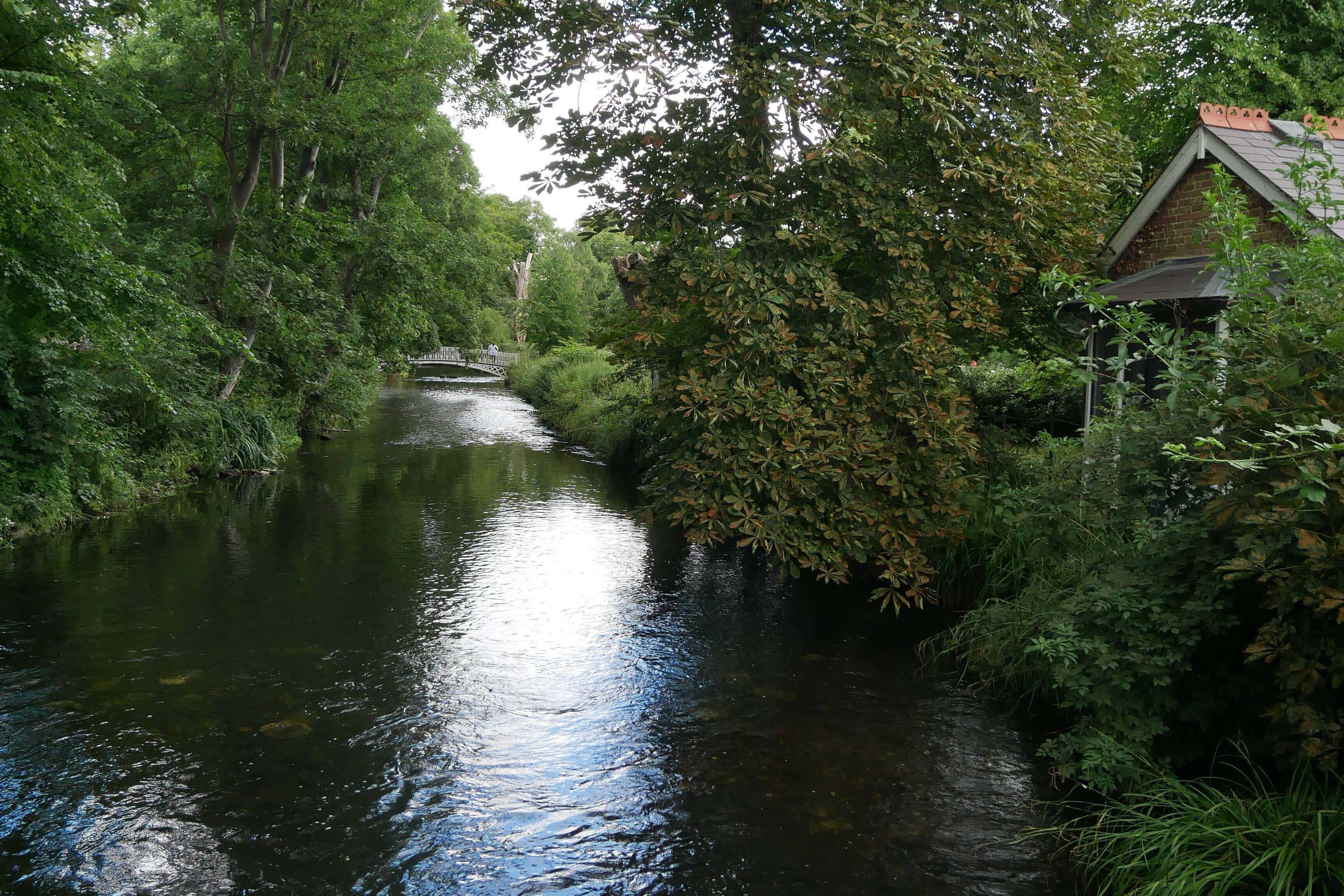 The Wandle flows through south London