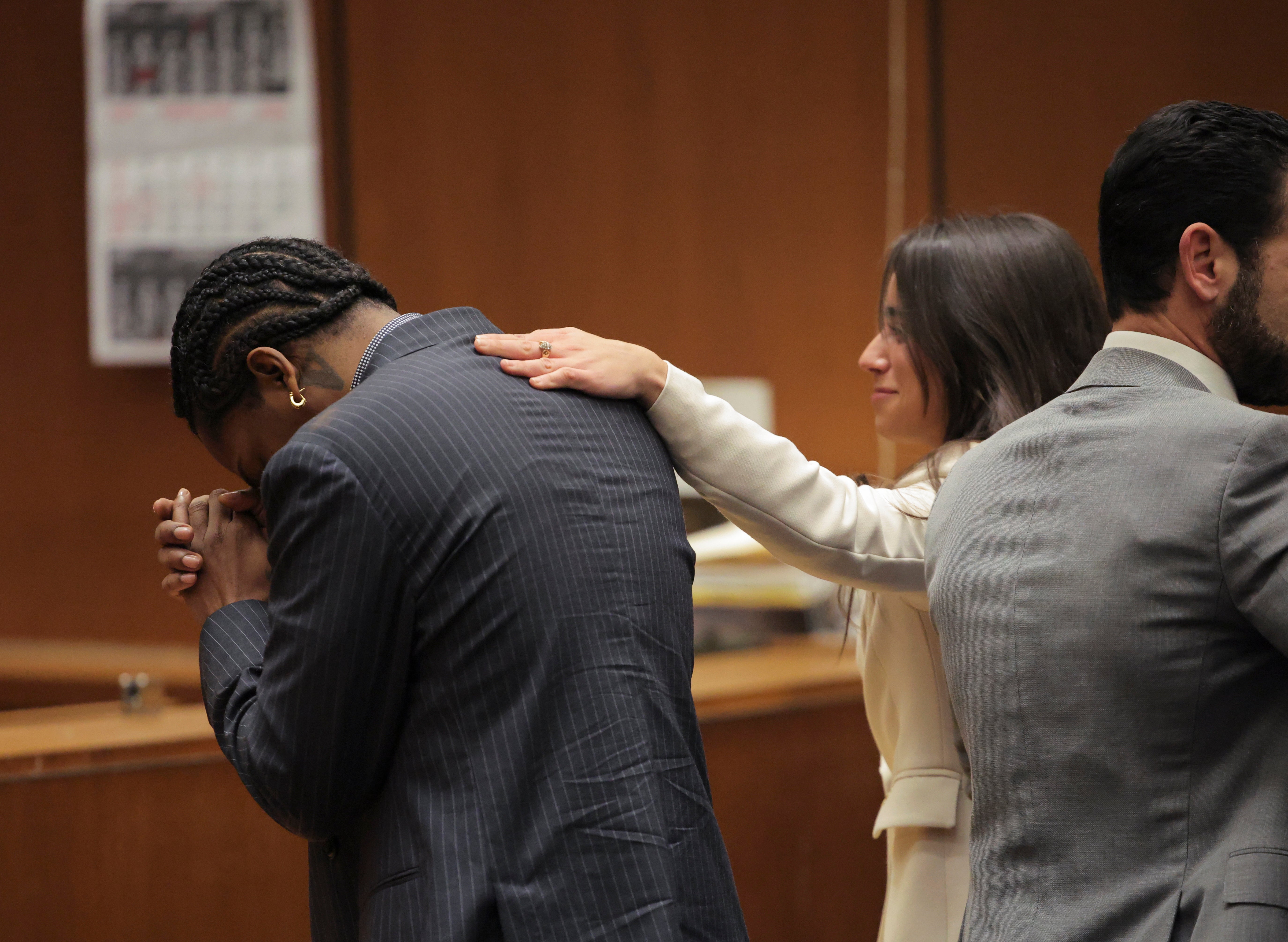 Rocky was left emotional in the courtroom after the not guilty verdict was delivered