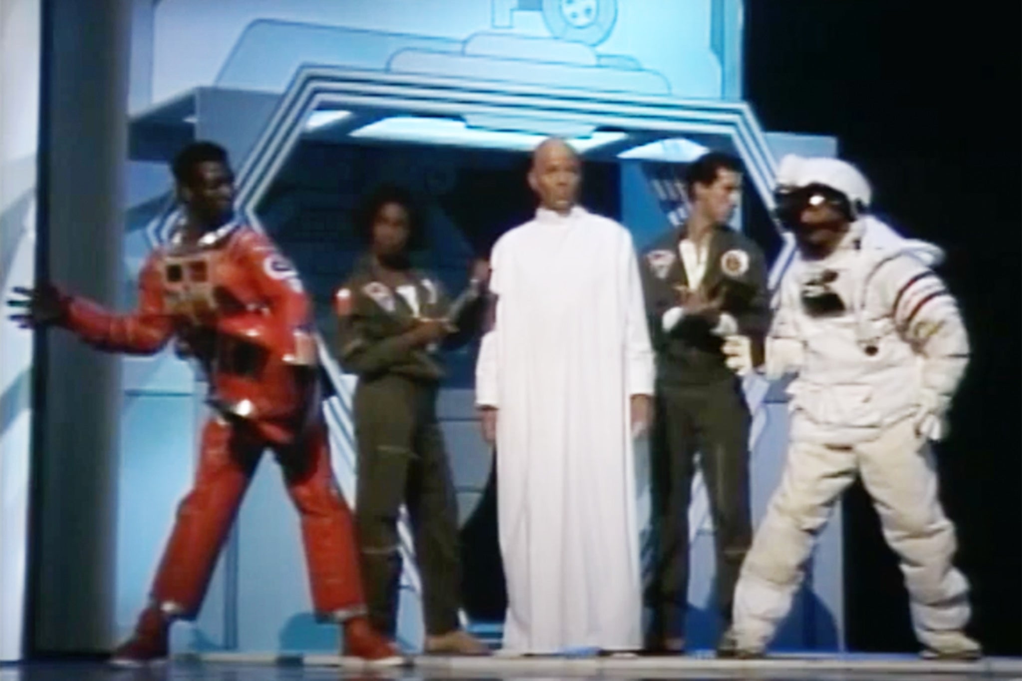 Astronauts for the film ‘2010: The Year We Make Contact’ at the 1985 Oscars