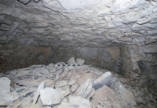 Inside of a tomb discovered in the mount of Thebes area of Egypt