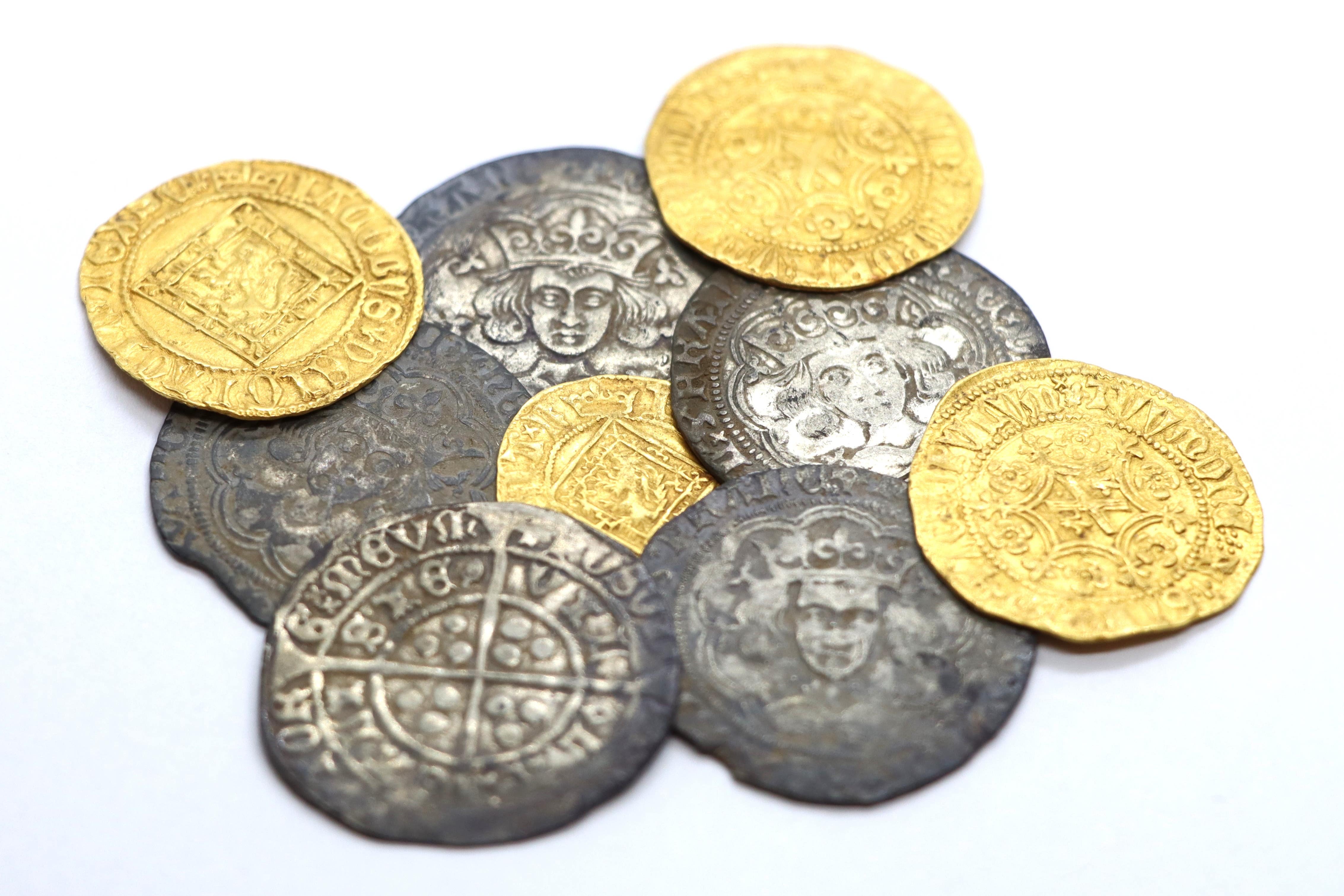 The coins were uncovered in the Scottish Borders (COPFS/PA)