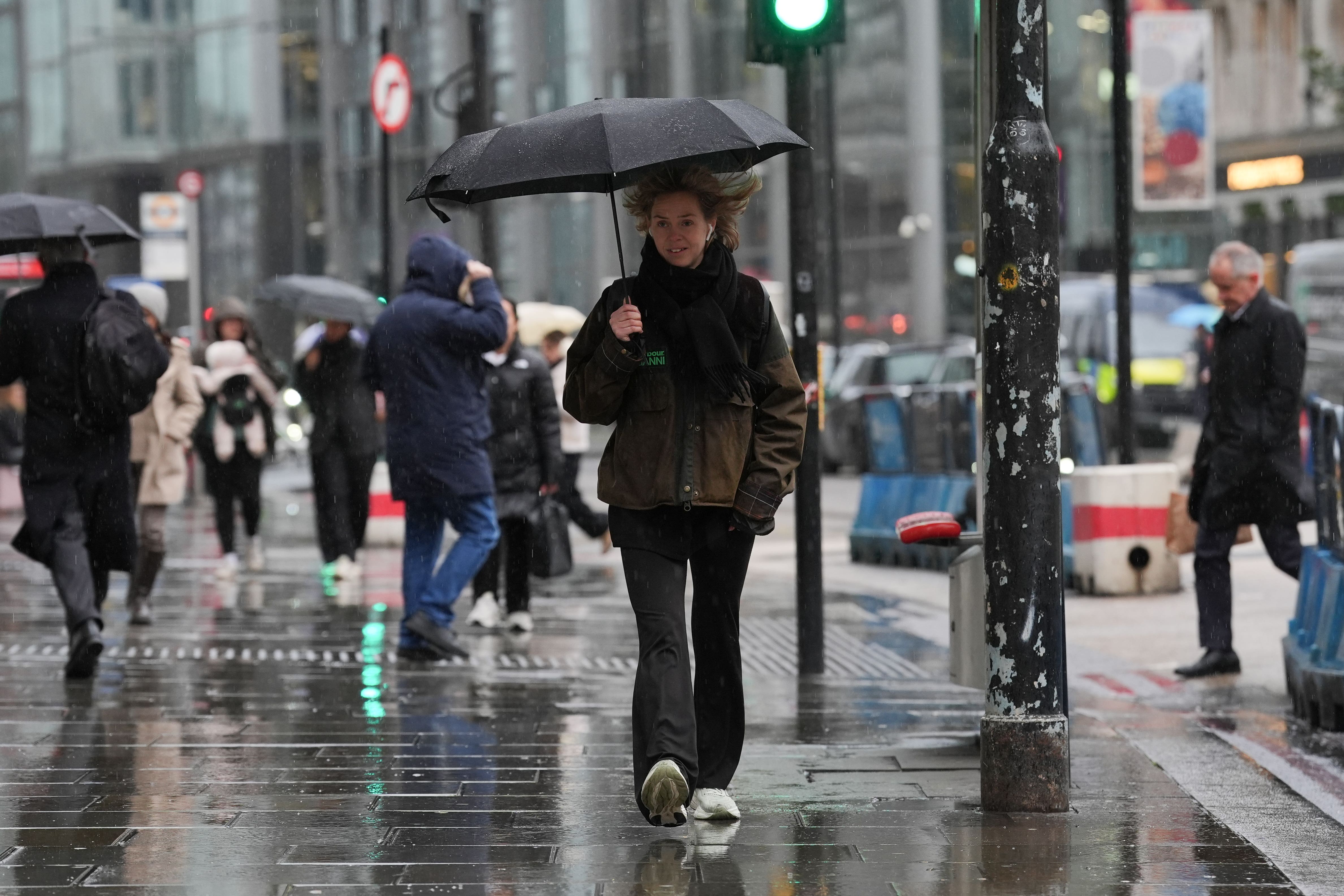 Rainfall is expected to return after the bright sunshine and 21C temperatures on Thursday