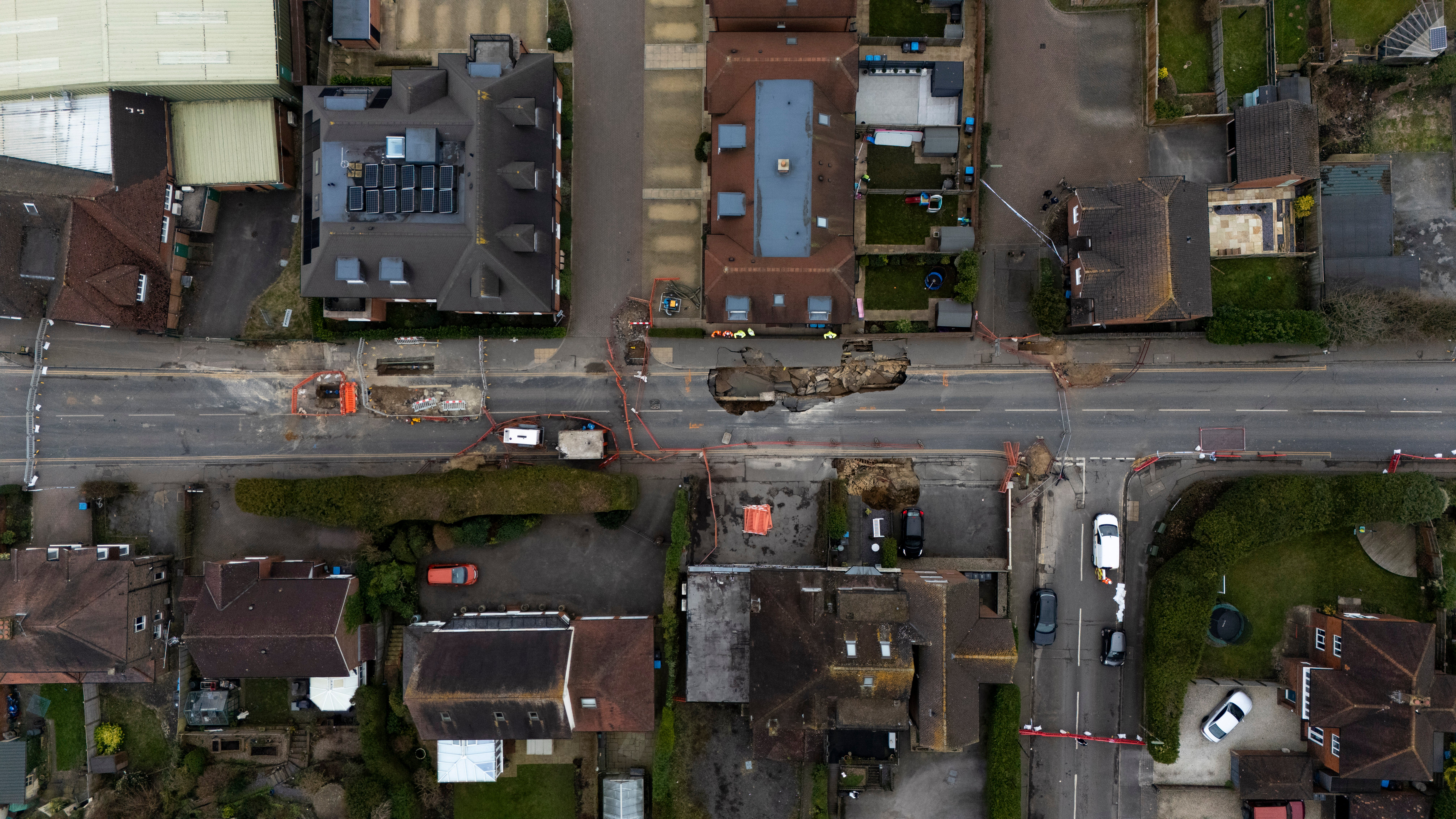 Around 30 properties have been evacuated