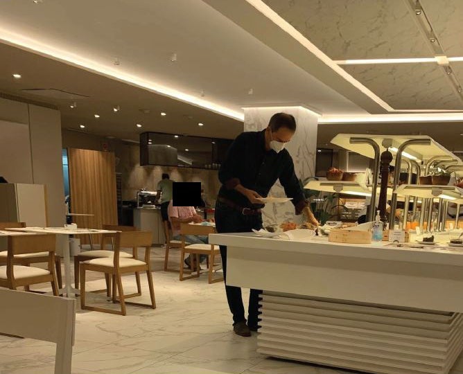 A surveillance image of Christo Grozev, which was shown to the jury