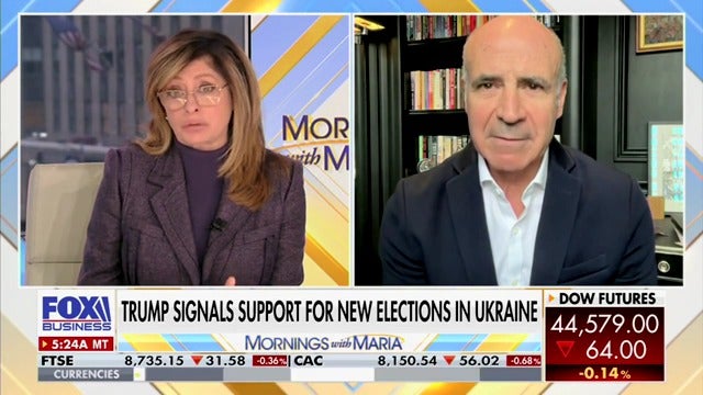 Kremlin critic Bill Browder tells Maria Bartiromo that Trump's claim that Volodymyr Zelensky only has a 4 percent approval rating "comes out of thin air."