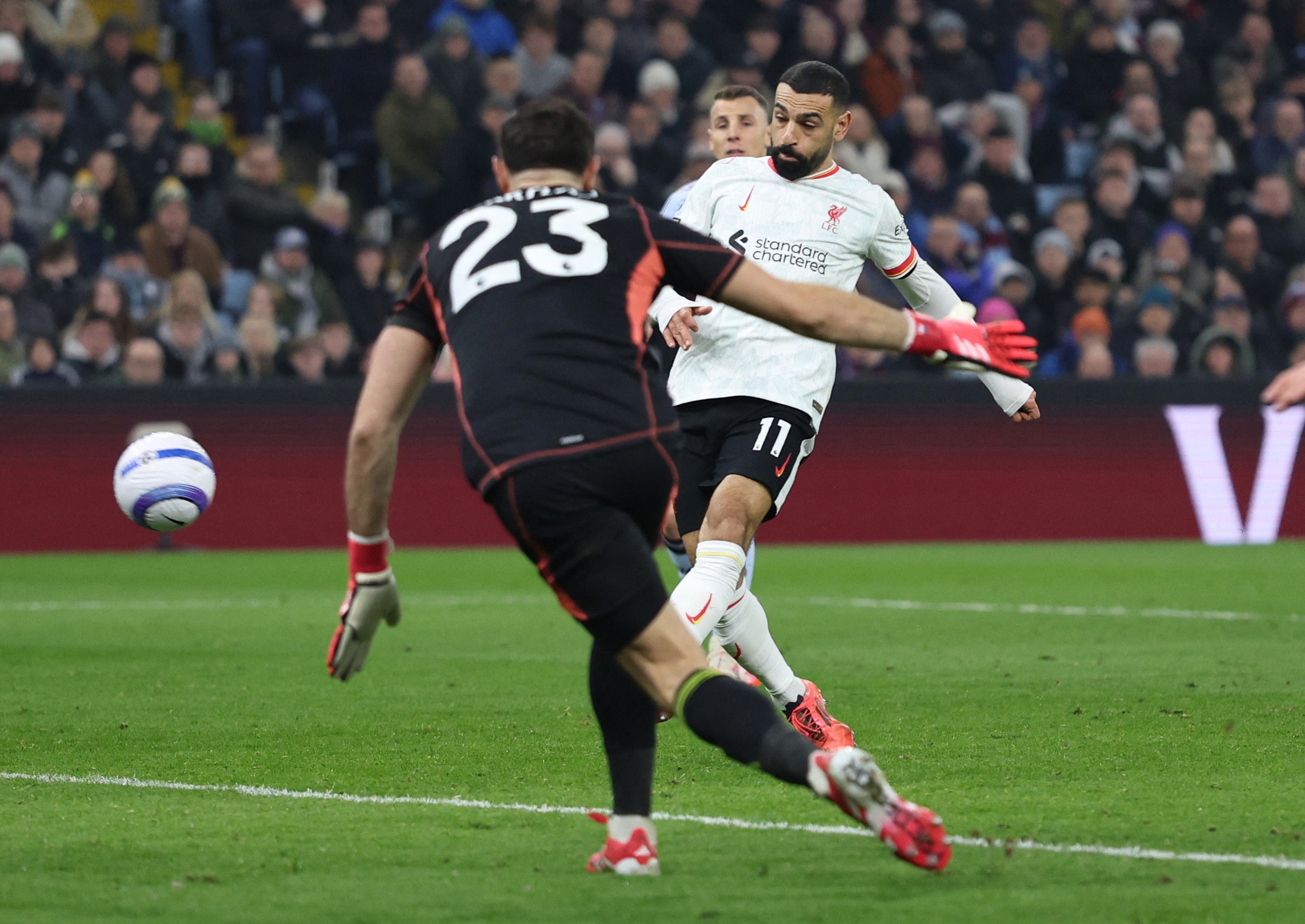 Salah had fired Liverpool in front after a Villa error