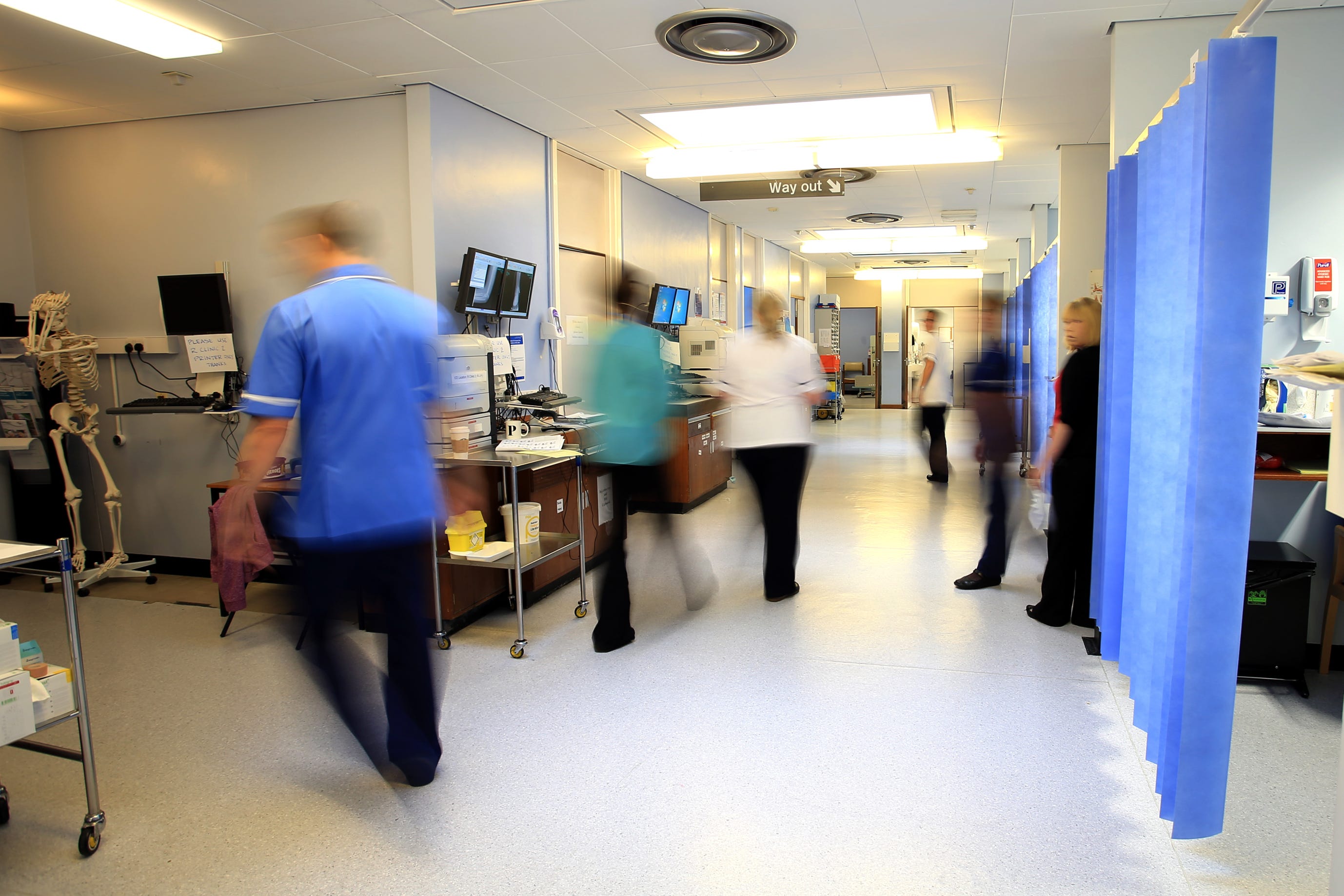 Concerns have been raised about morale among younger staff in the NHS in England (PA)