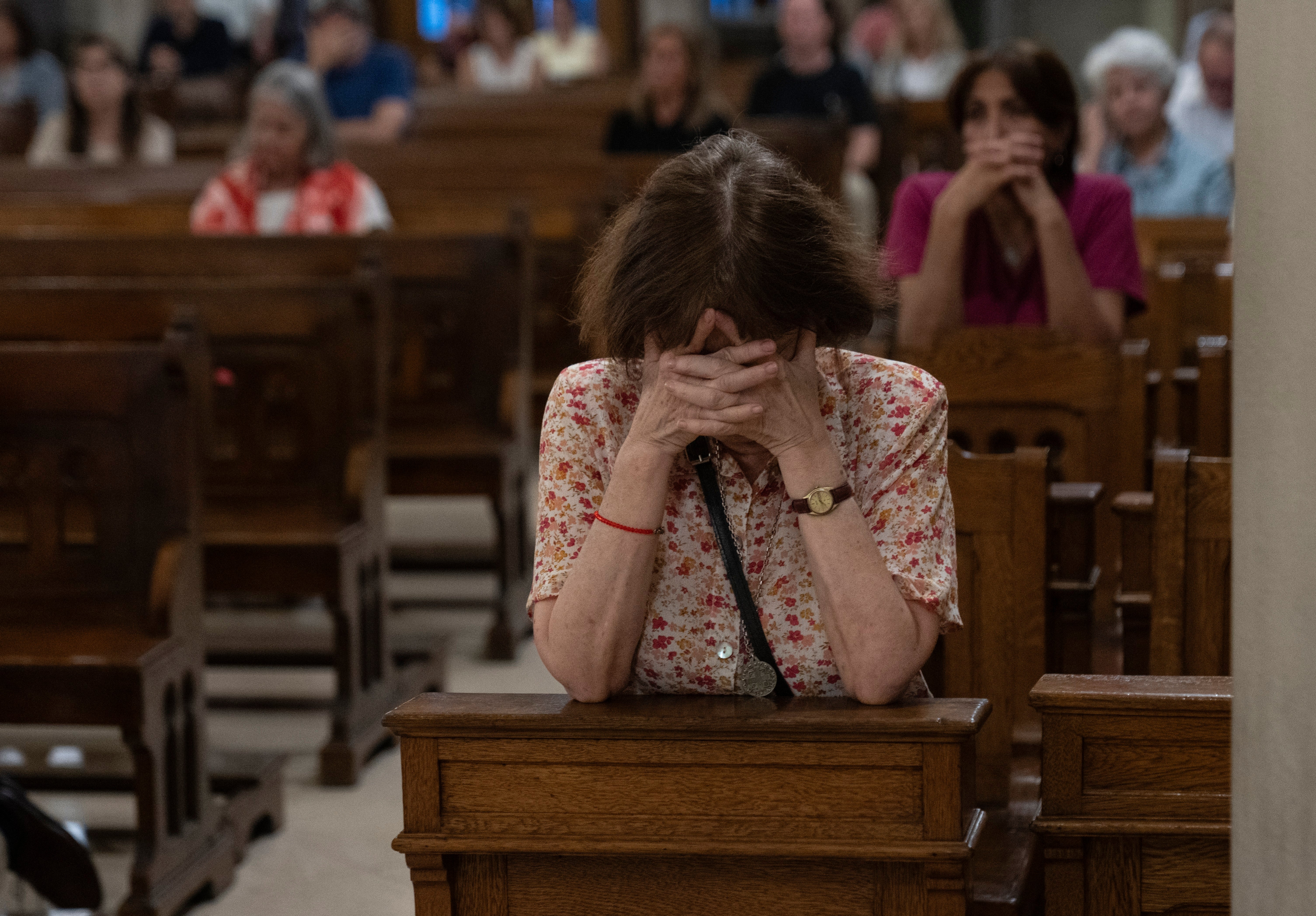 Faithful pray for the Pope’s health during a mass in Argentina