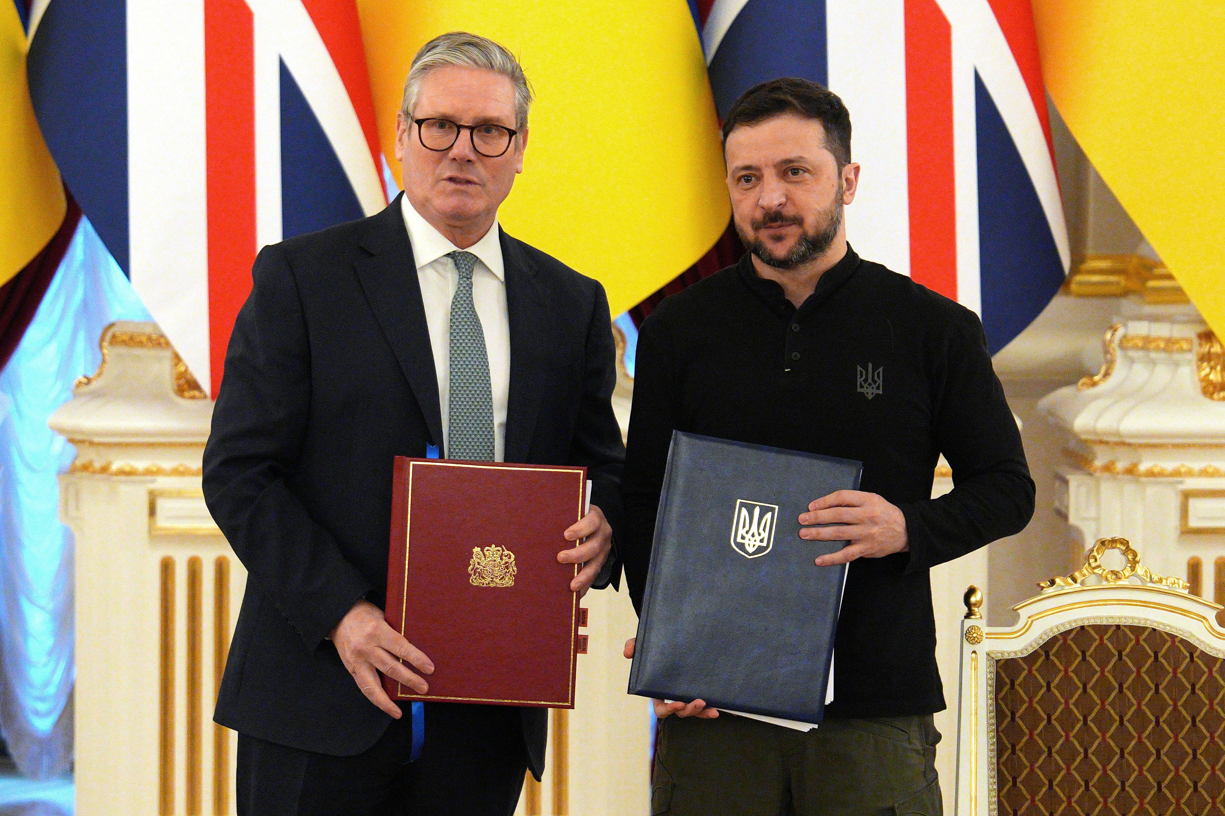 Sir Keir has pledged his support to President Zelensky