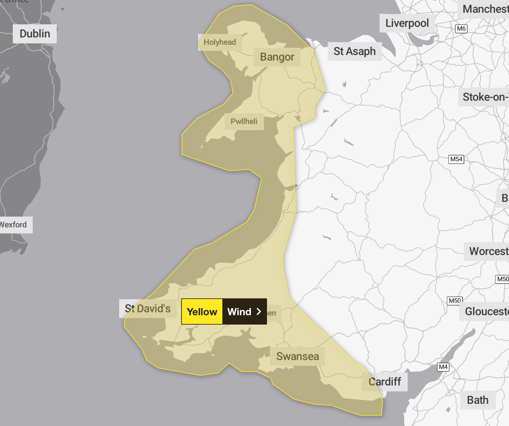 Wales faces strong winds along its coastal line
