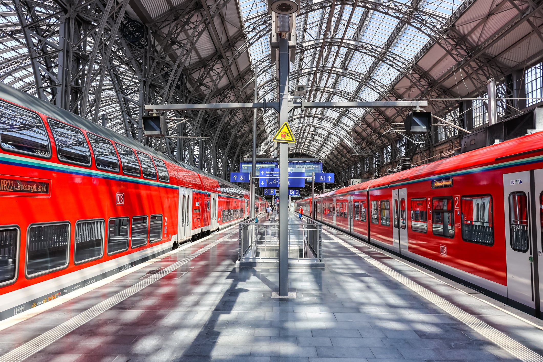 Frankfurt is a good starting place for using the versatile German train pass