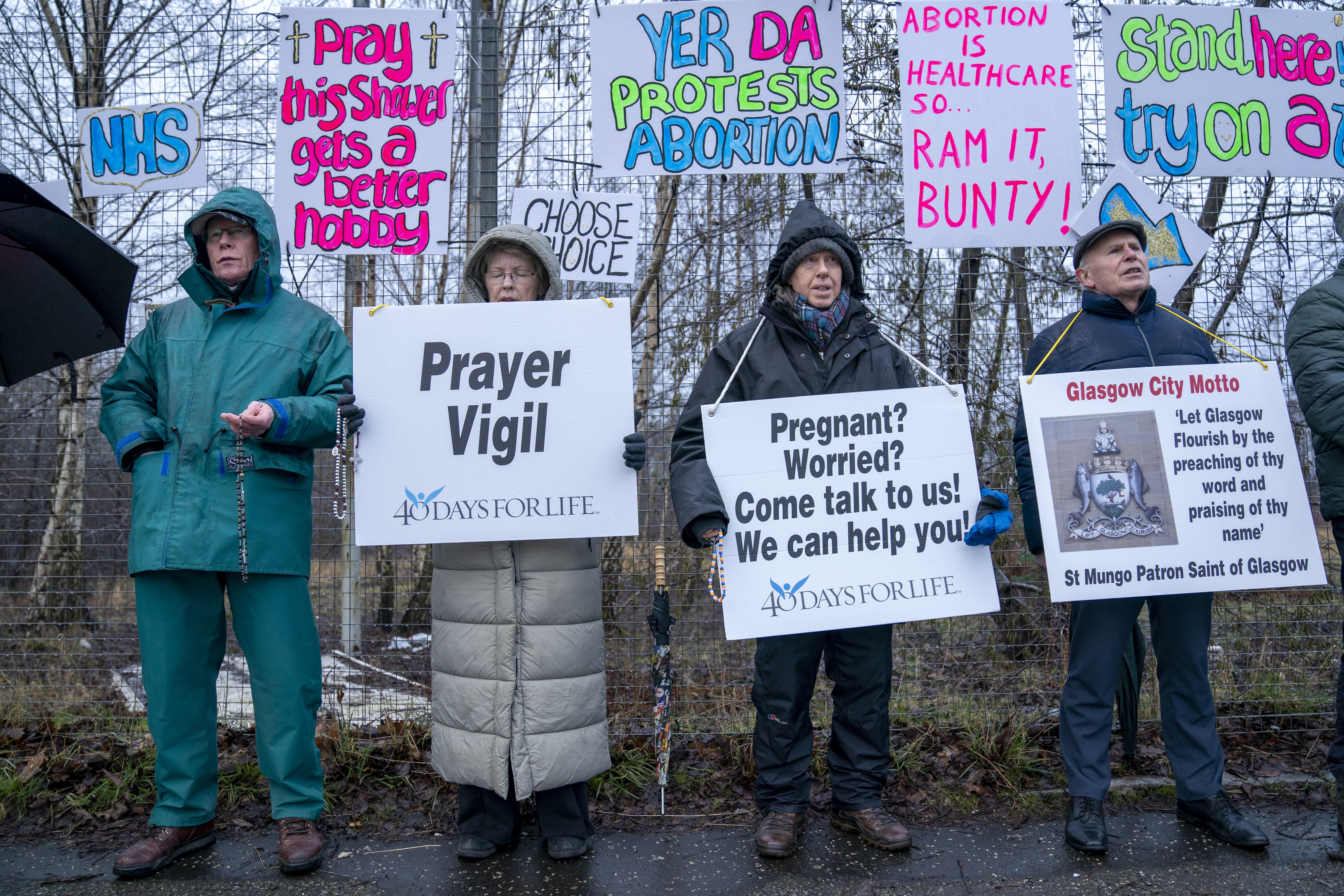 The 40 Days For Life group campaigns against abortion around the world (Jane Barlow/PA)