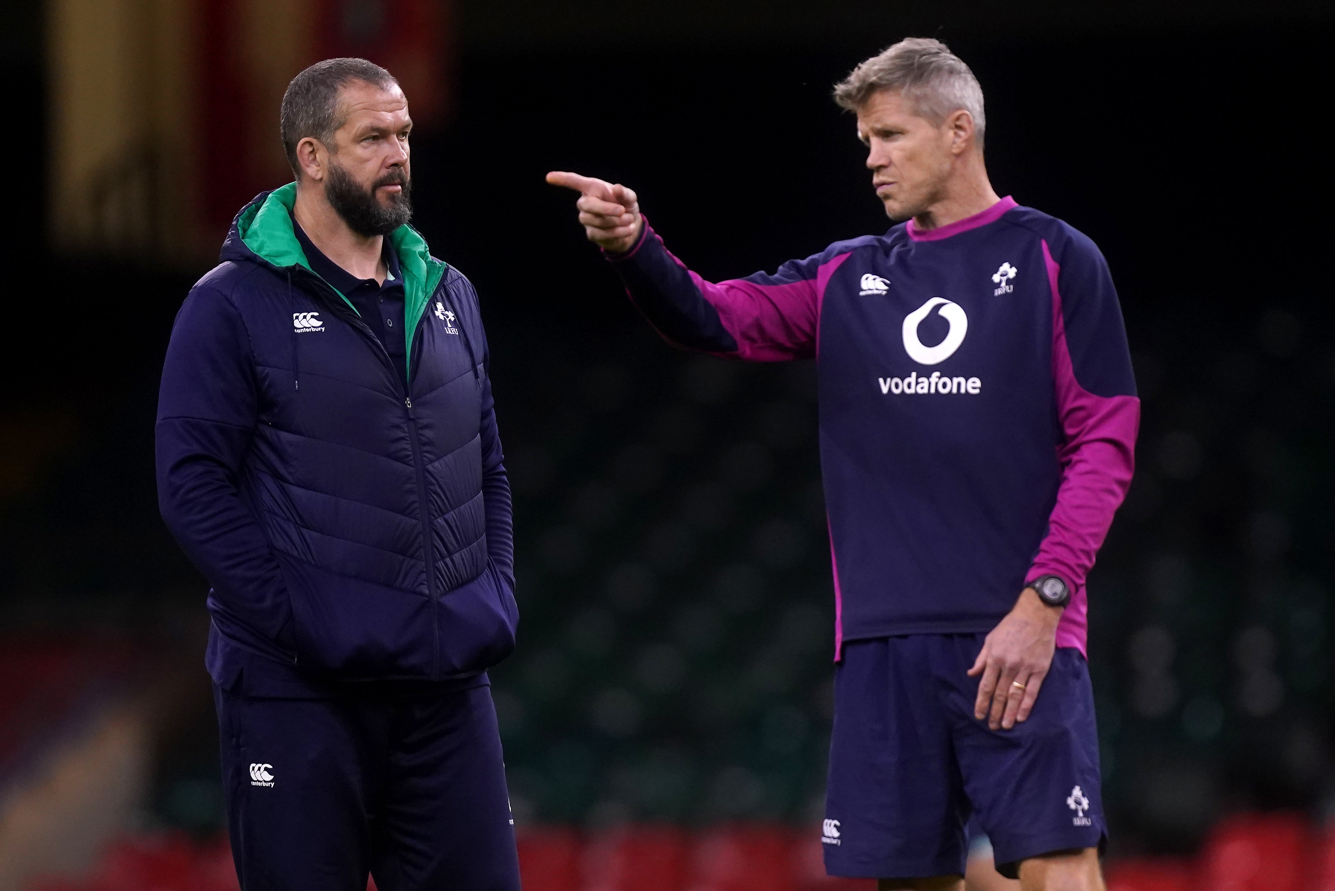 Simon Easterby (right) has been a key assistant for Andy Farrell with Ireland