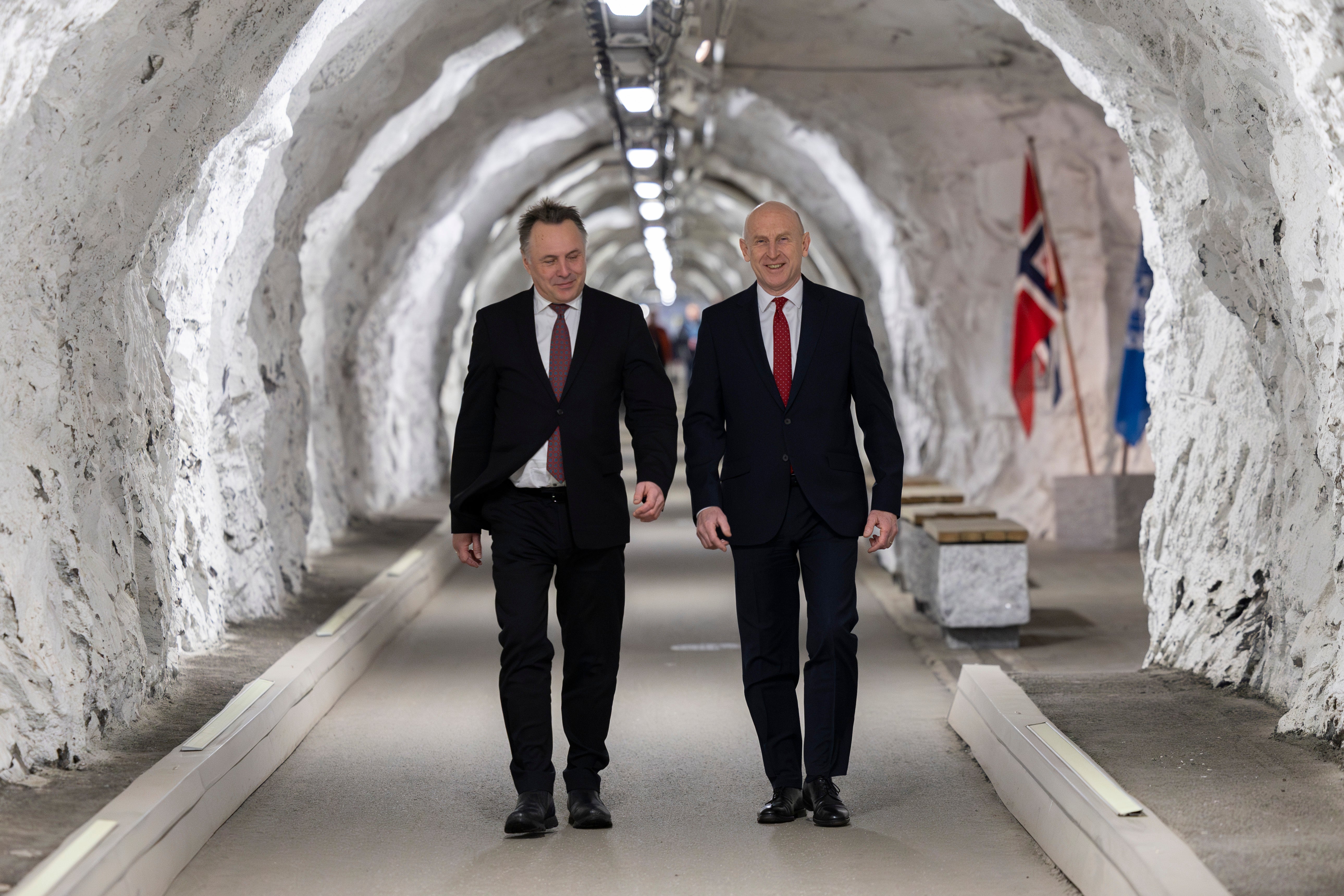 British defence minister John Healey (right) added his voice to those in support of Zelensky
