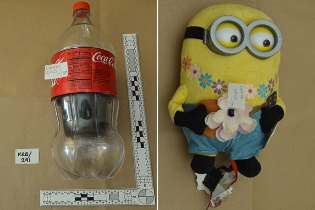 <p>Secret cameras were found hidden in a Coke bottle and a Minion toy</p>