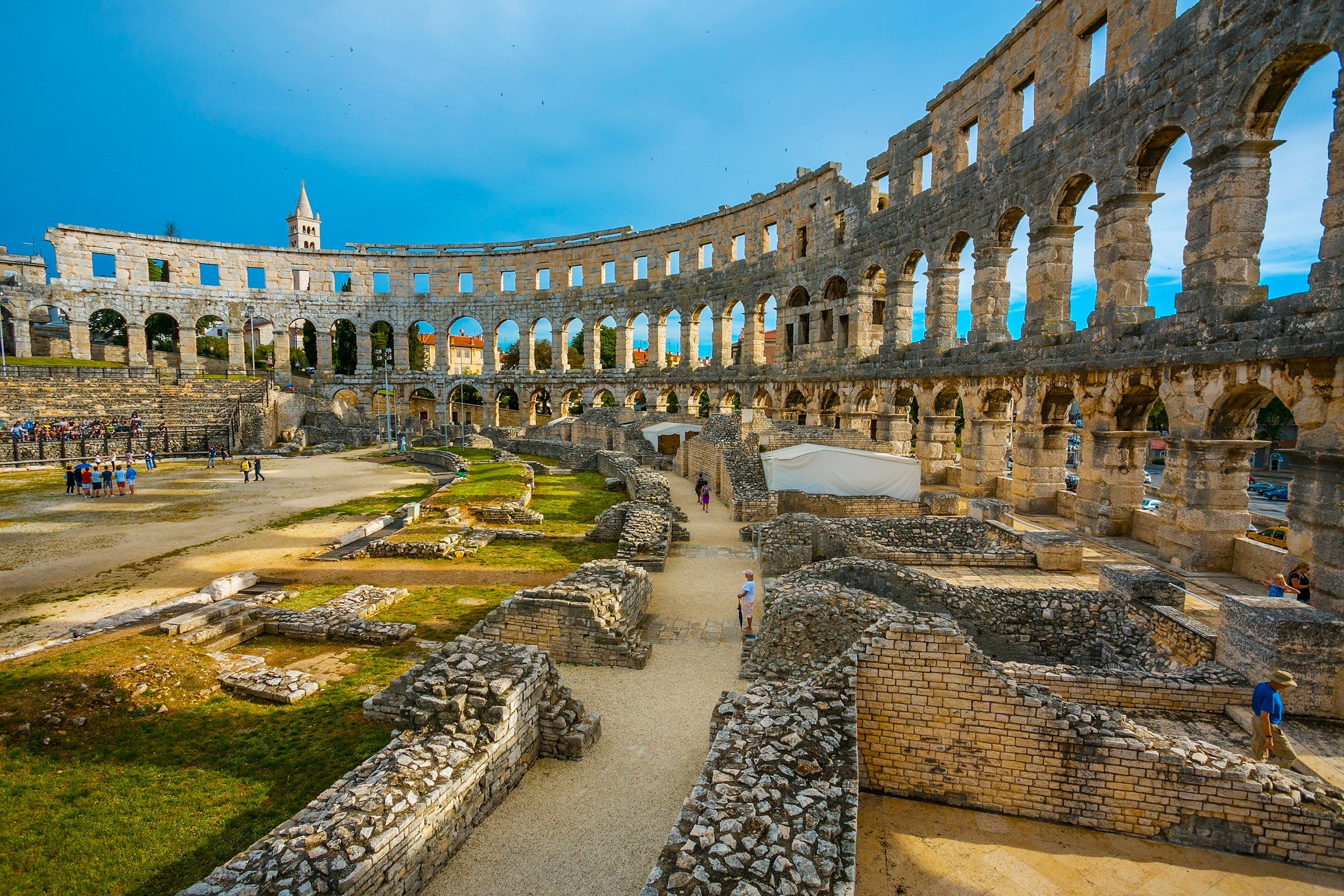 Pula is home to one of the best-preserved Roman amphitheatres in the world