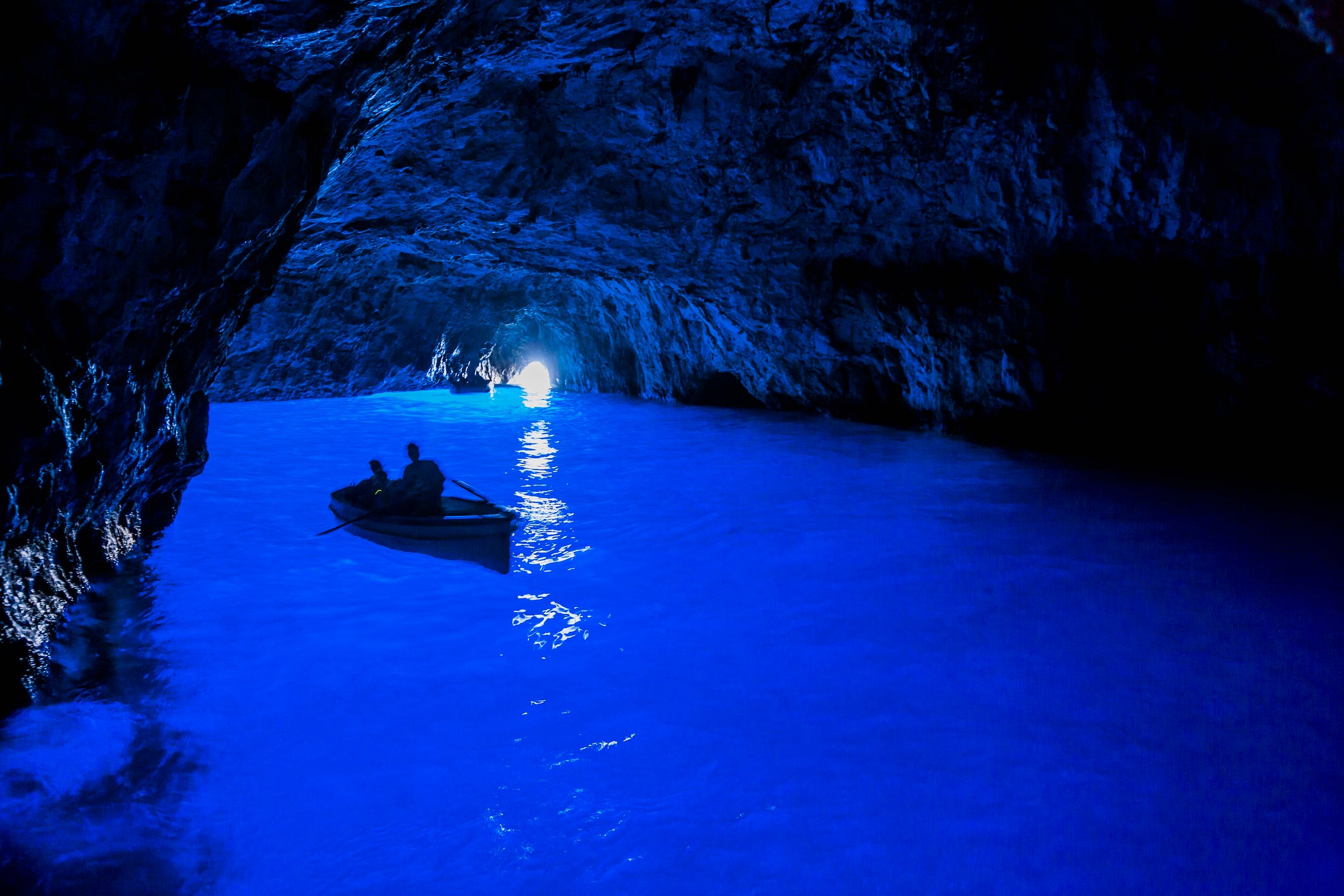 Kids will love the Blue Grotto, or Grotta Azzurra , a glowing sea cave on the coast of Capri