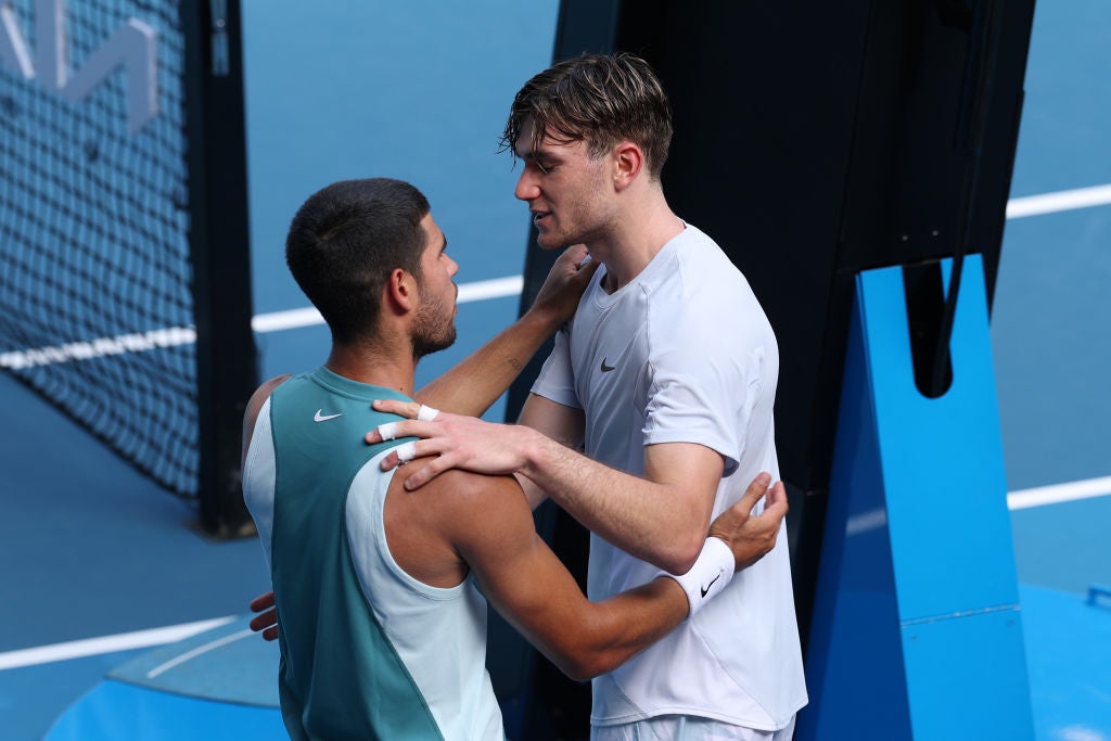 Alcaraz leads the head-to-head with Draper 3-2