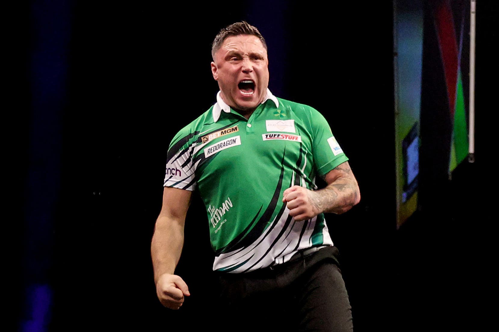 Gerwyn Price produced a polished display in Dublin (Evan Treacy/PA)