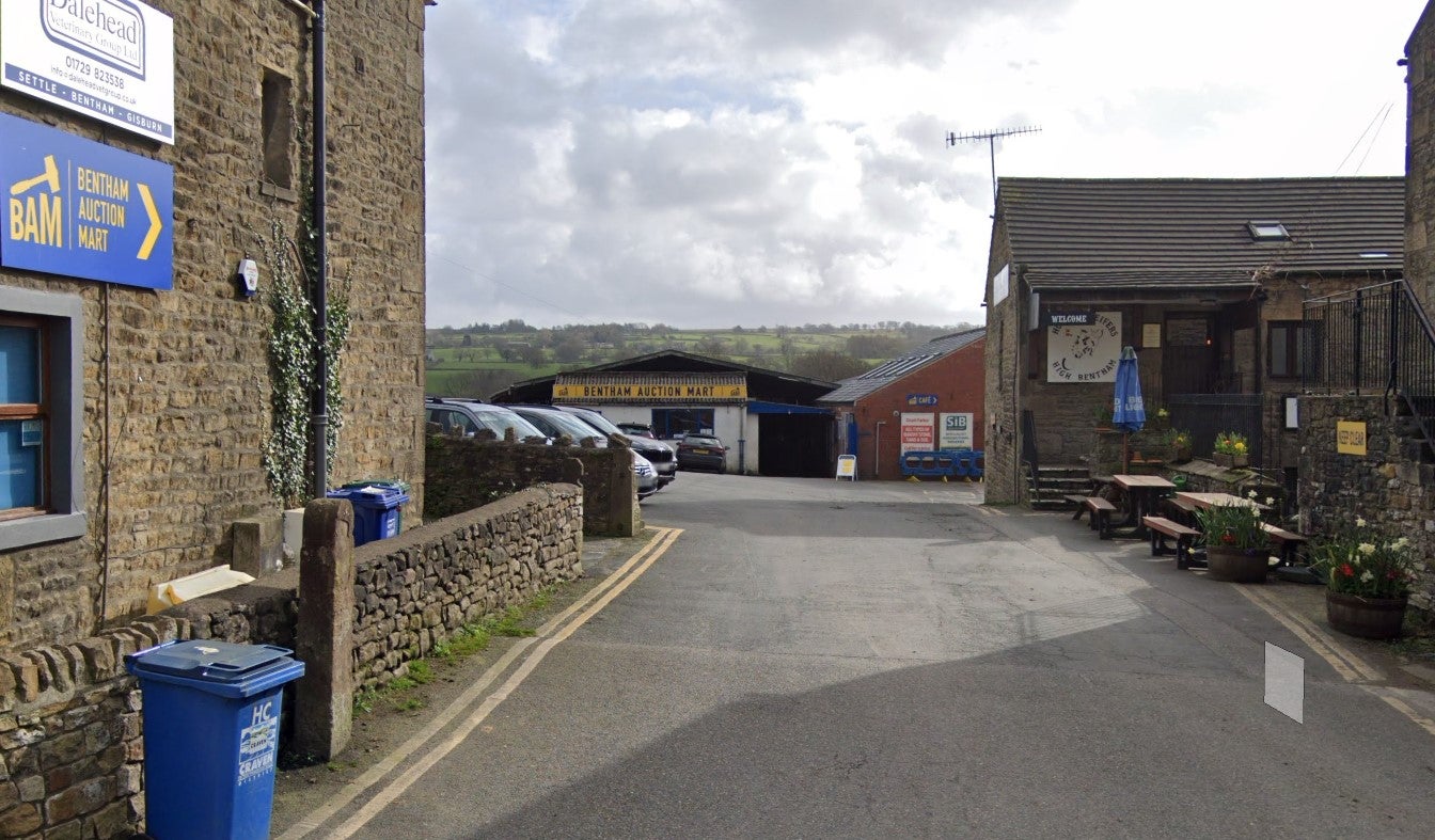 The woman was killed in the entrance of High Bentham's auction mart