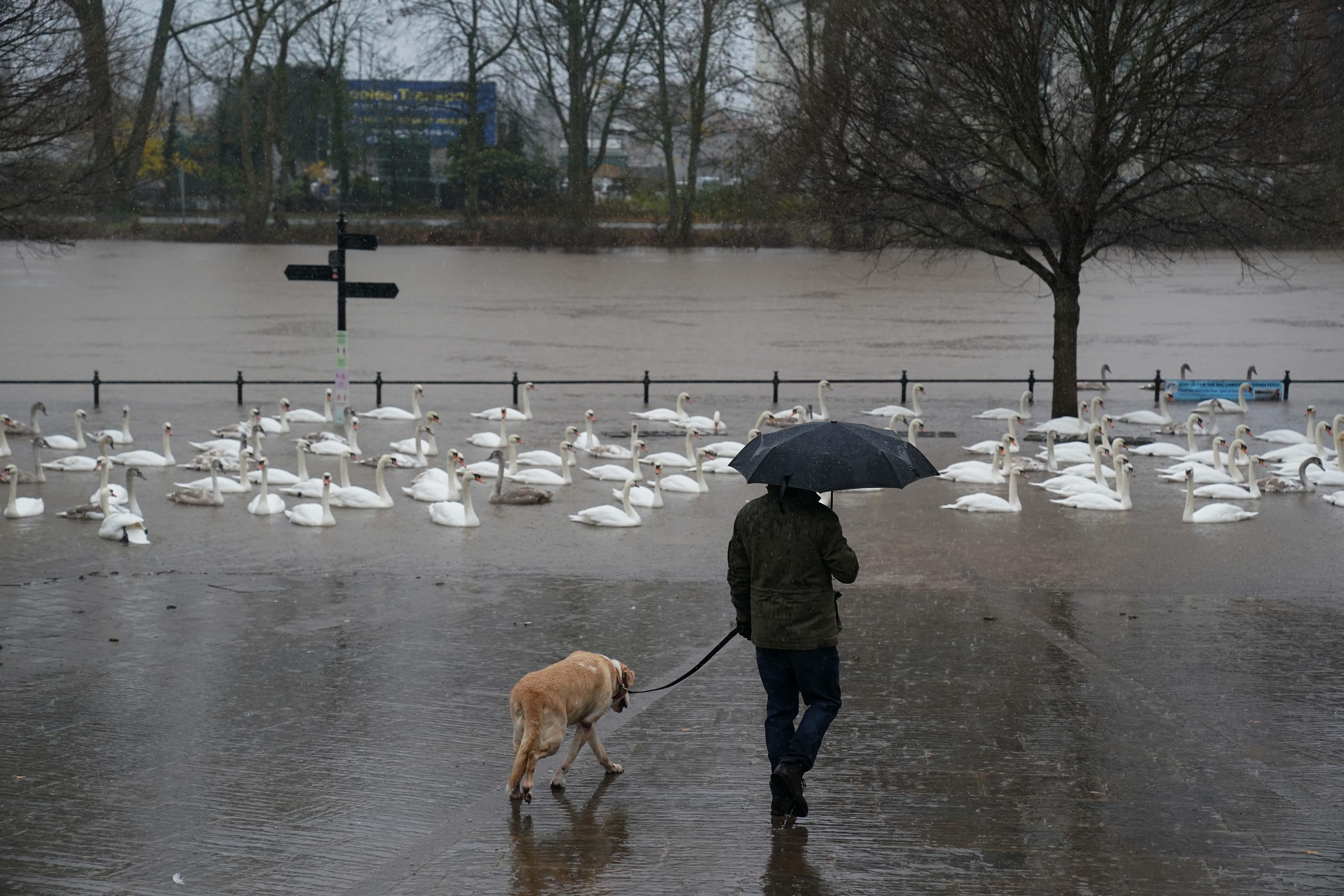 The Met Office has warned of possible flooding in parts of Scotland, South Wales, and the south west of England over the course of the weekend (Jacob King/PA)